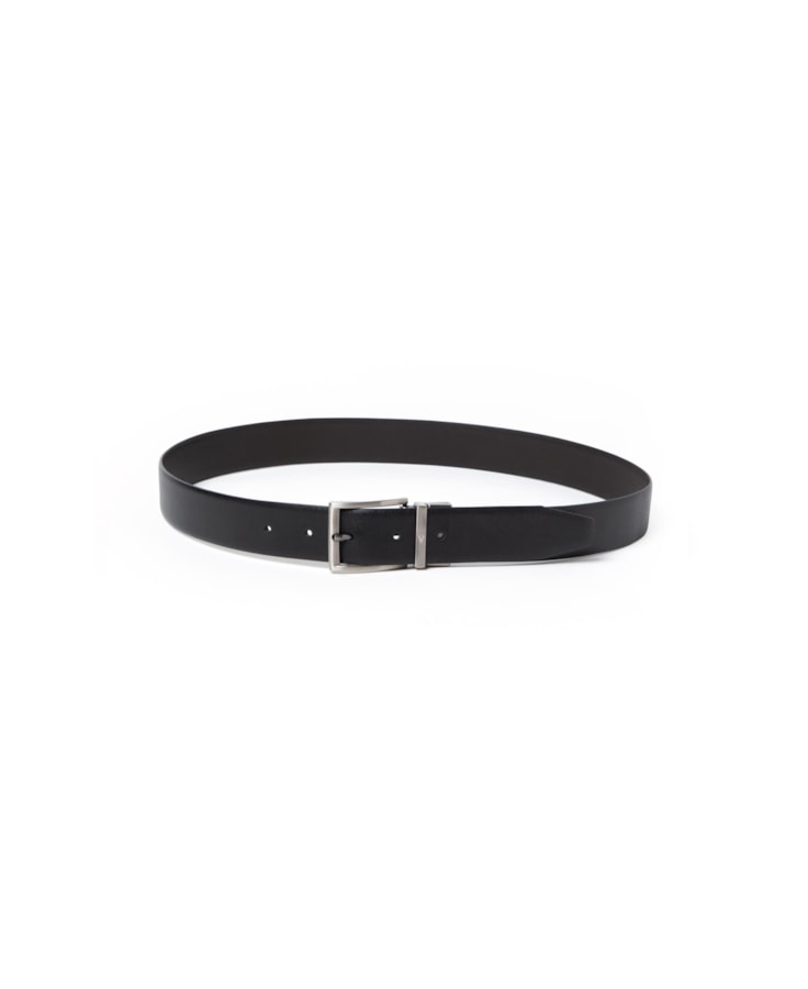 Cinto Classic Dupla Face Saffiano 35mms Preto