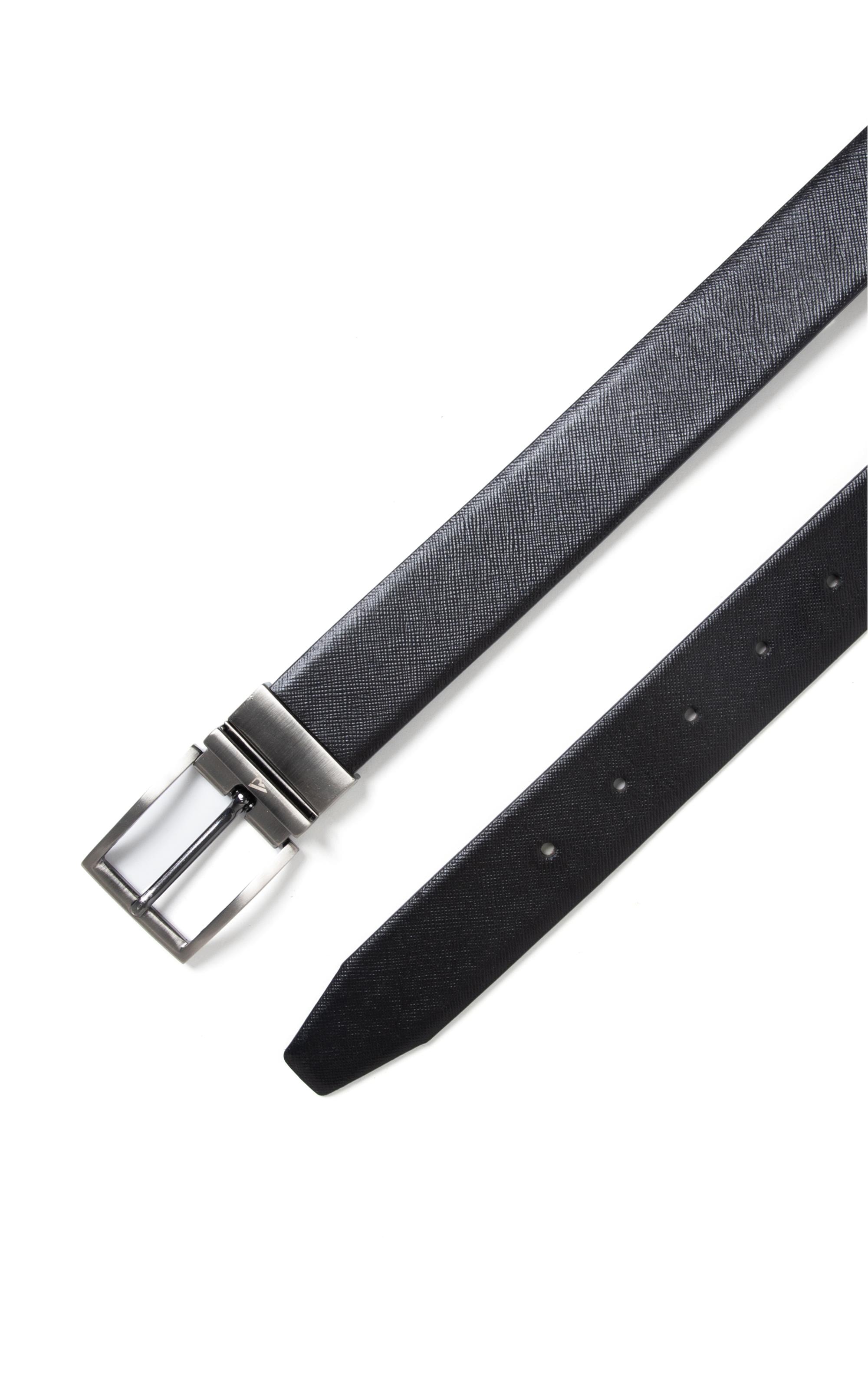 Cinto Classic Dupla Face Saffiano 35mms Preto