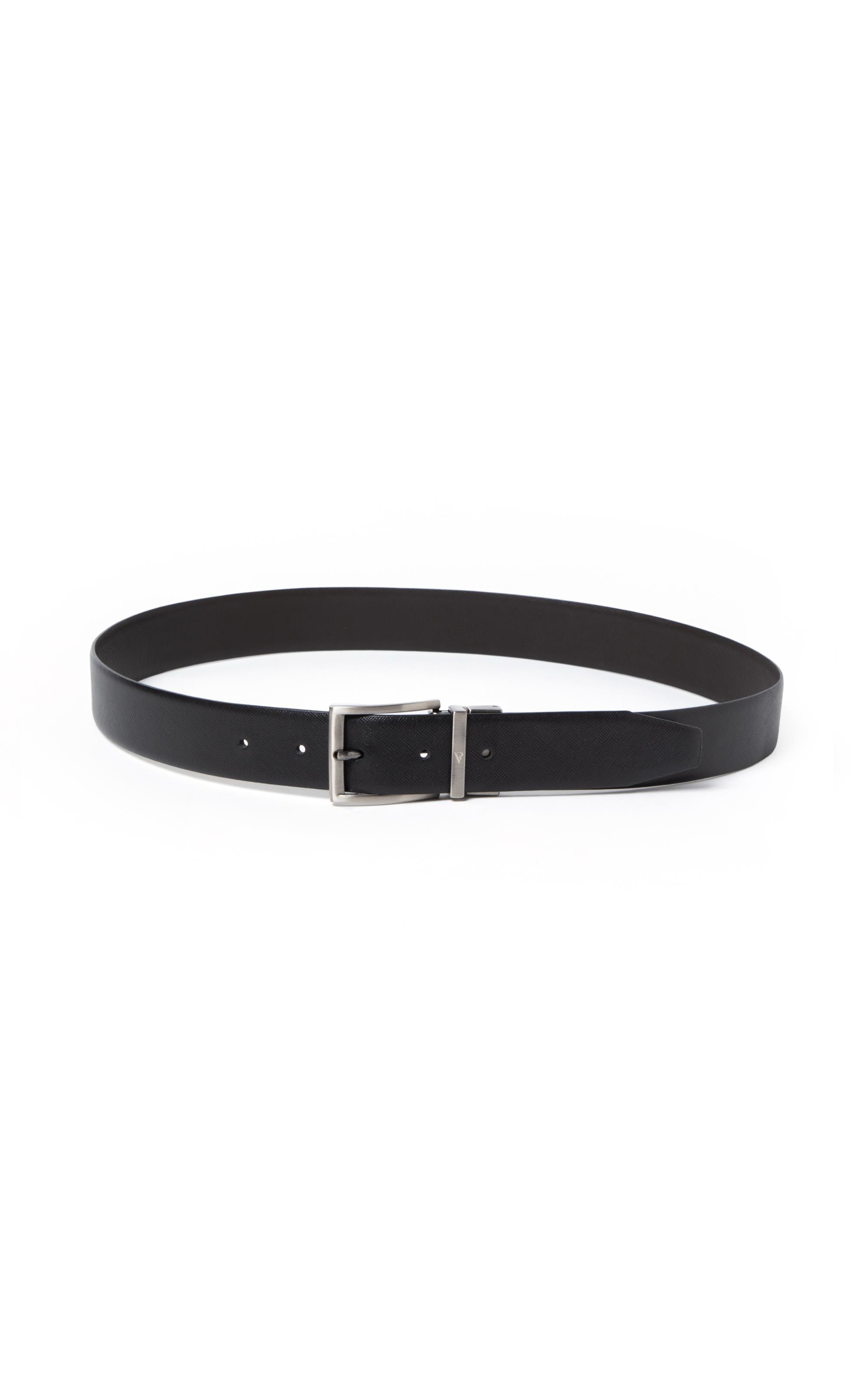 Cinto Classic Dupla Face Saffiano 35mms Preto
