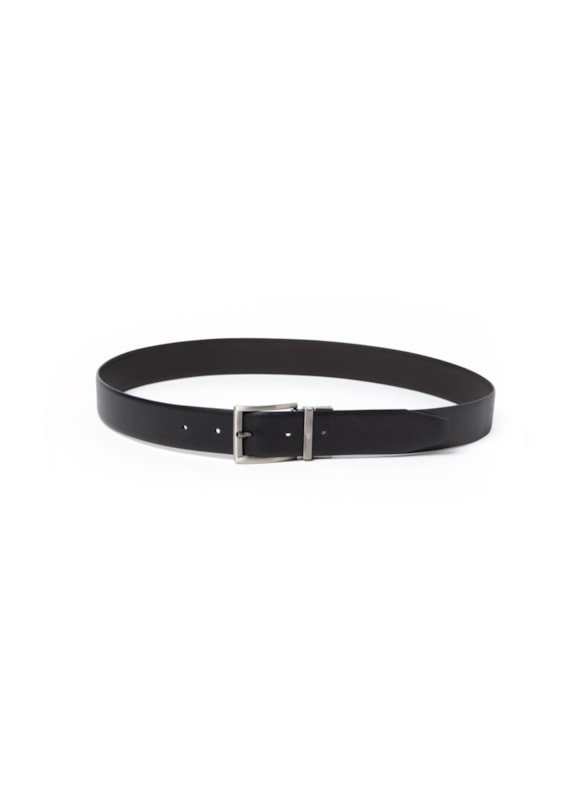 Cinto Classic Dupla Face Saffiano 35mms Preto