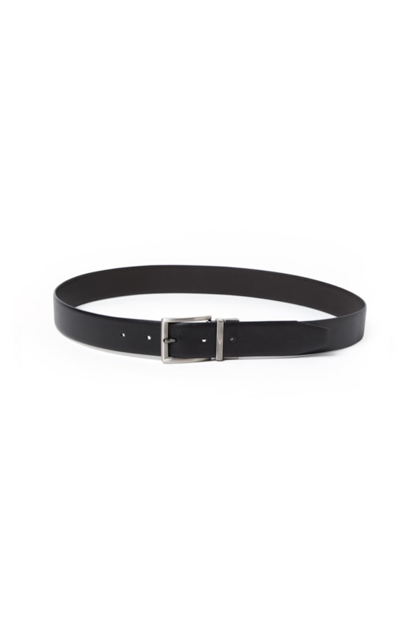 Cinto Classic Dupla Face Saffiano 35mms Preto