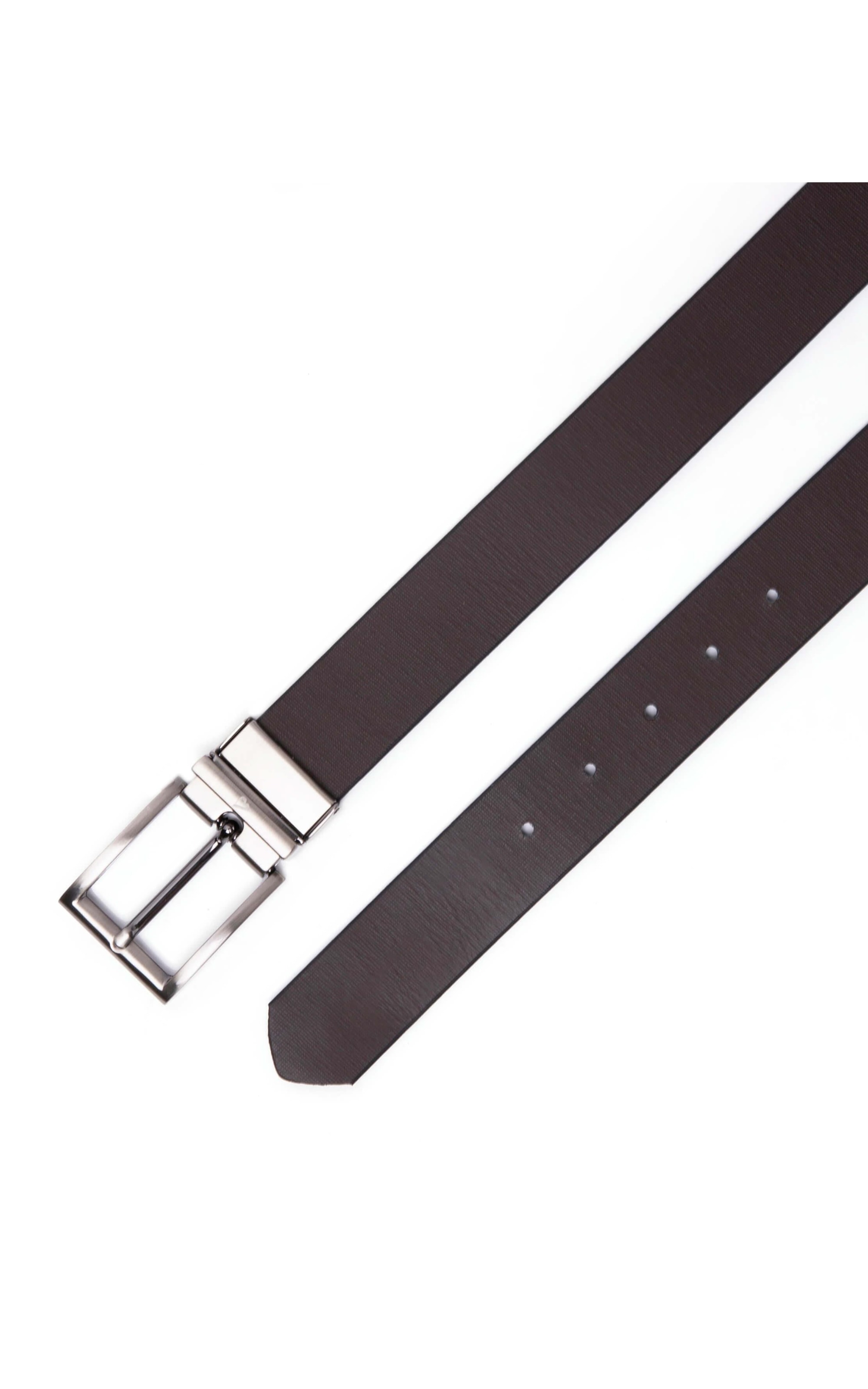 Cinto Couro Dupla Face Box Preto