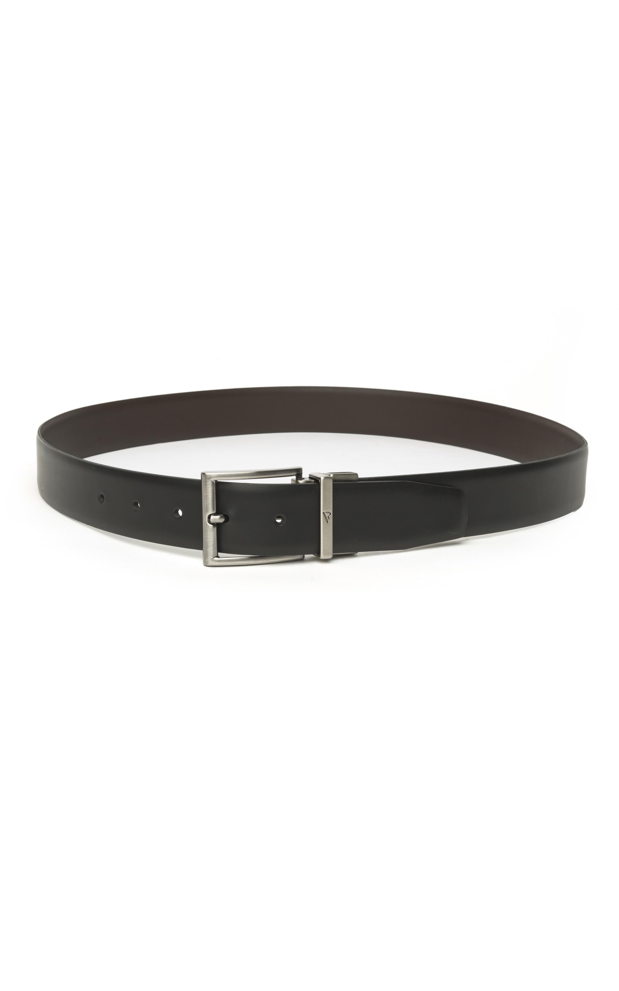 Cinto Dupla Face Box Fosco Couro Preto