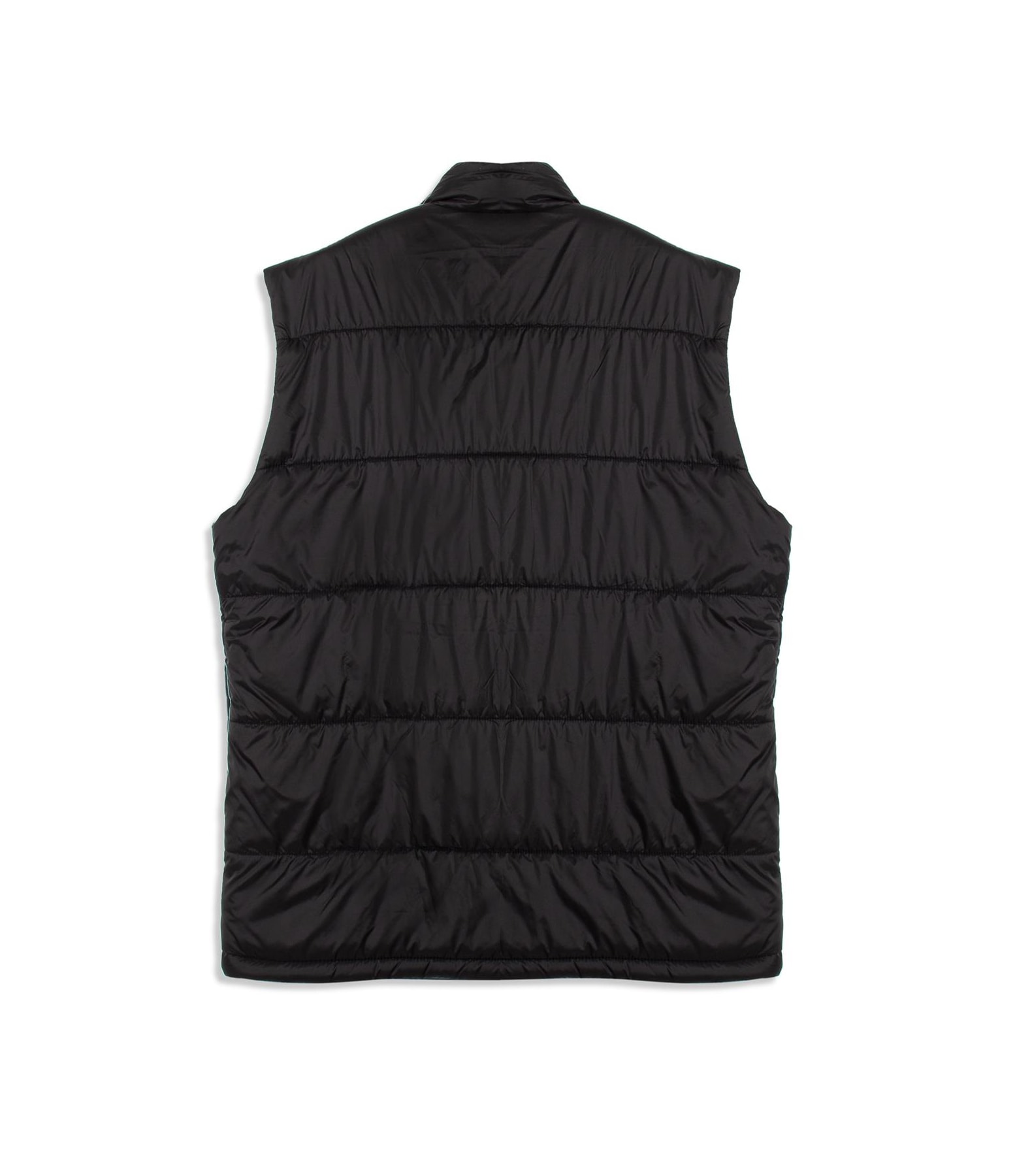 Colete Puffer Bolsos Laterais Preto