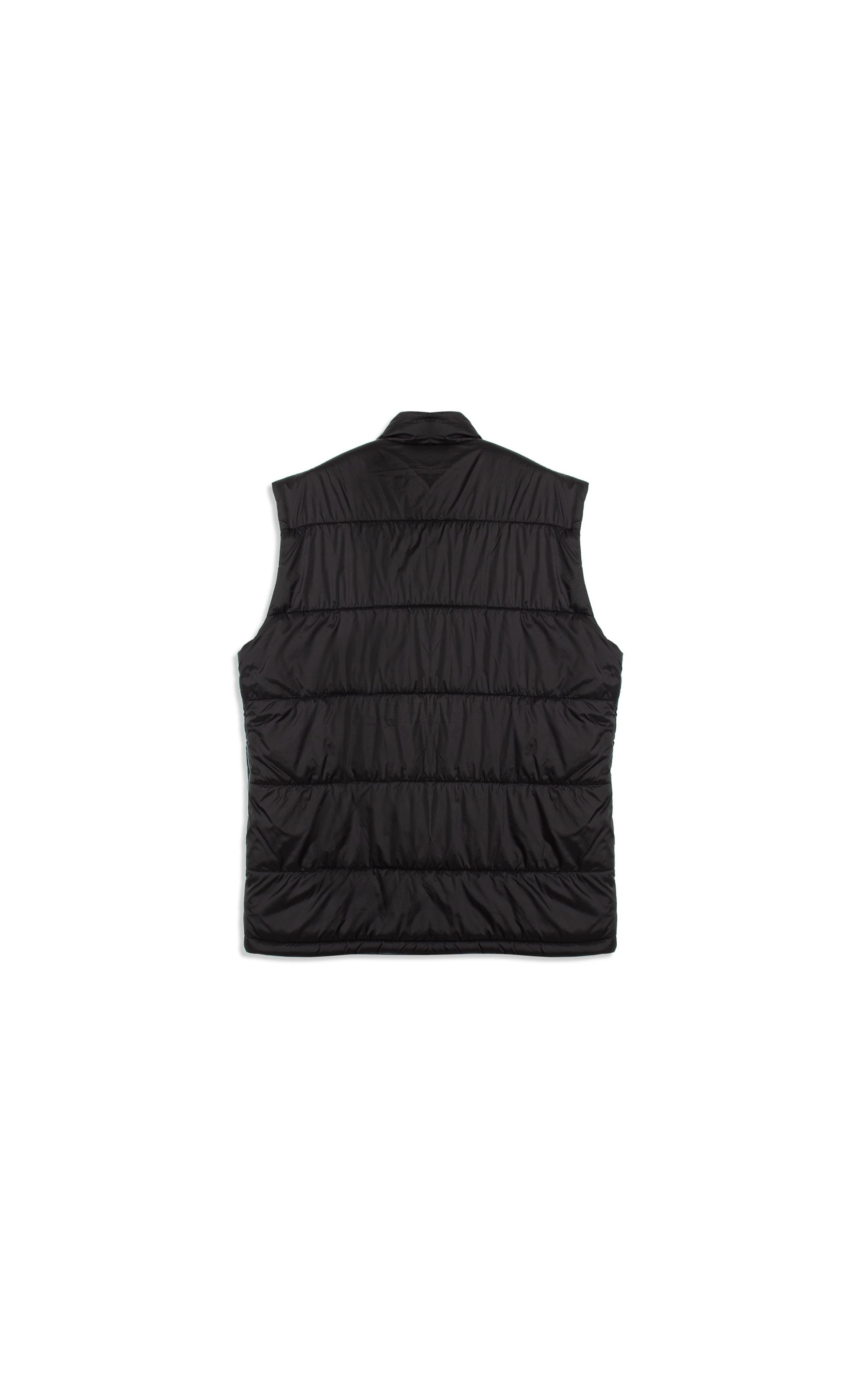 Colete Puffer Bolsos Laterais Preto