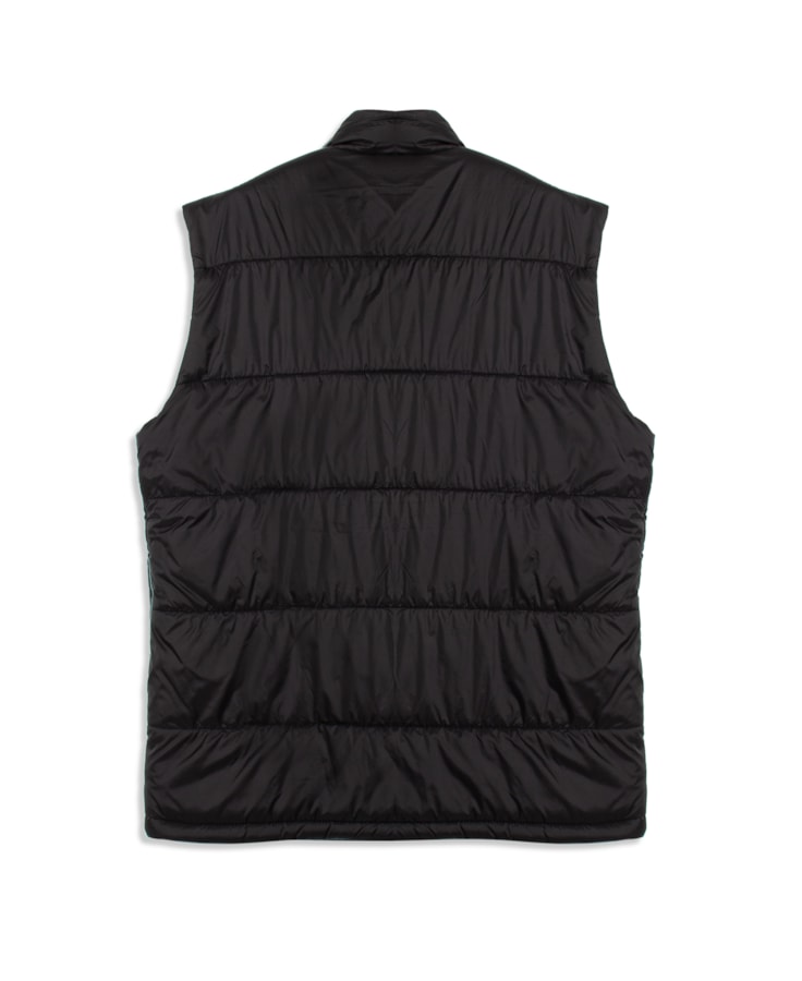 Colete Puffer Bolsos Laterais Preto