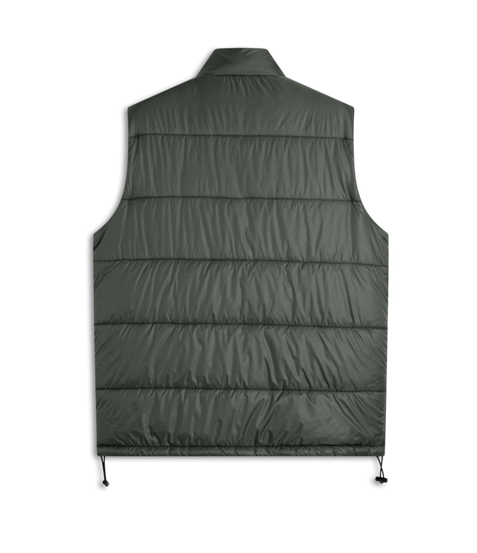 Colete Puffer Com Bolsos Laterais Musgo