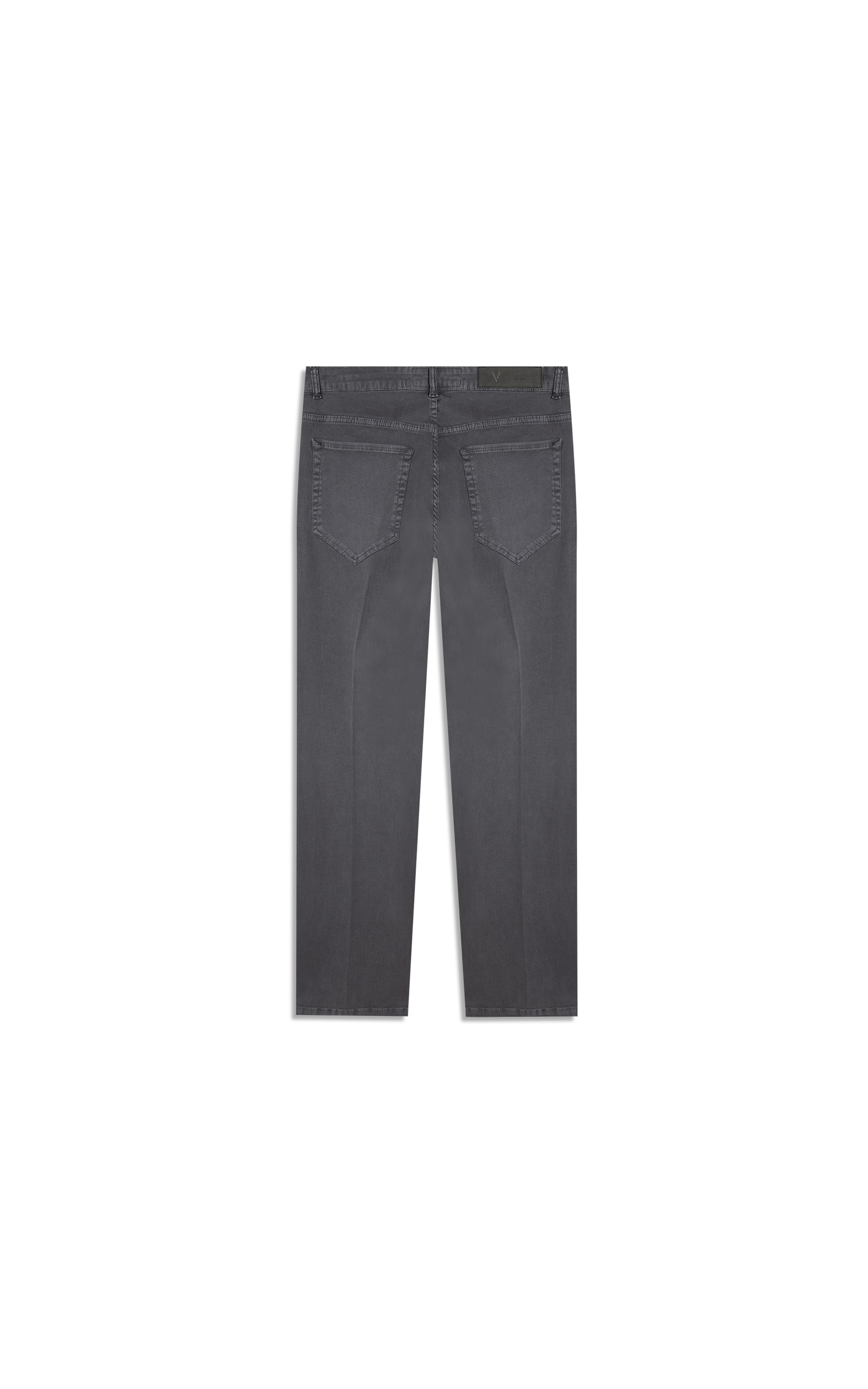 Color Rib Plus (Slim) 5 Pockets Cinza Medio