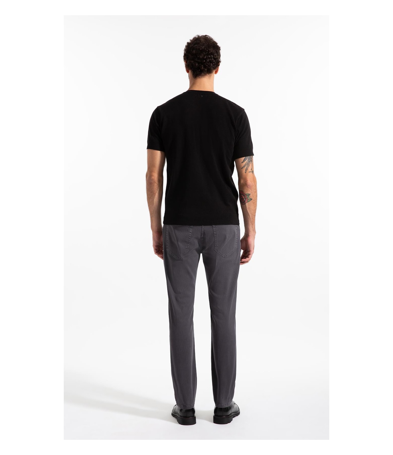 Color Rib Plus (Slim) 5 Pockets Cinza Medio