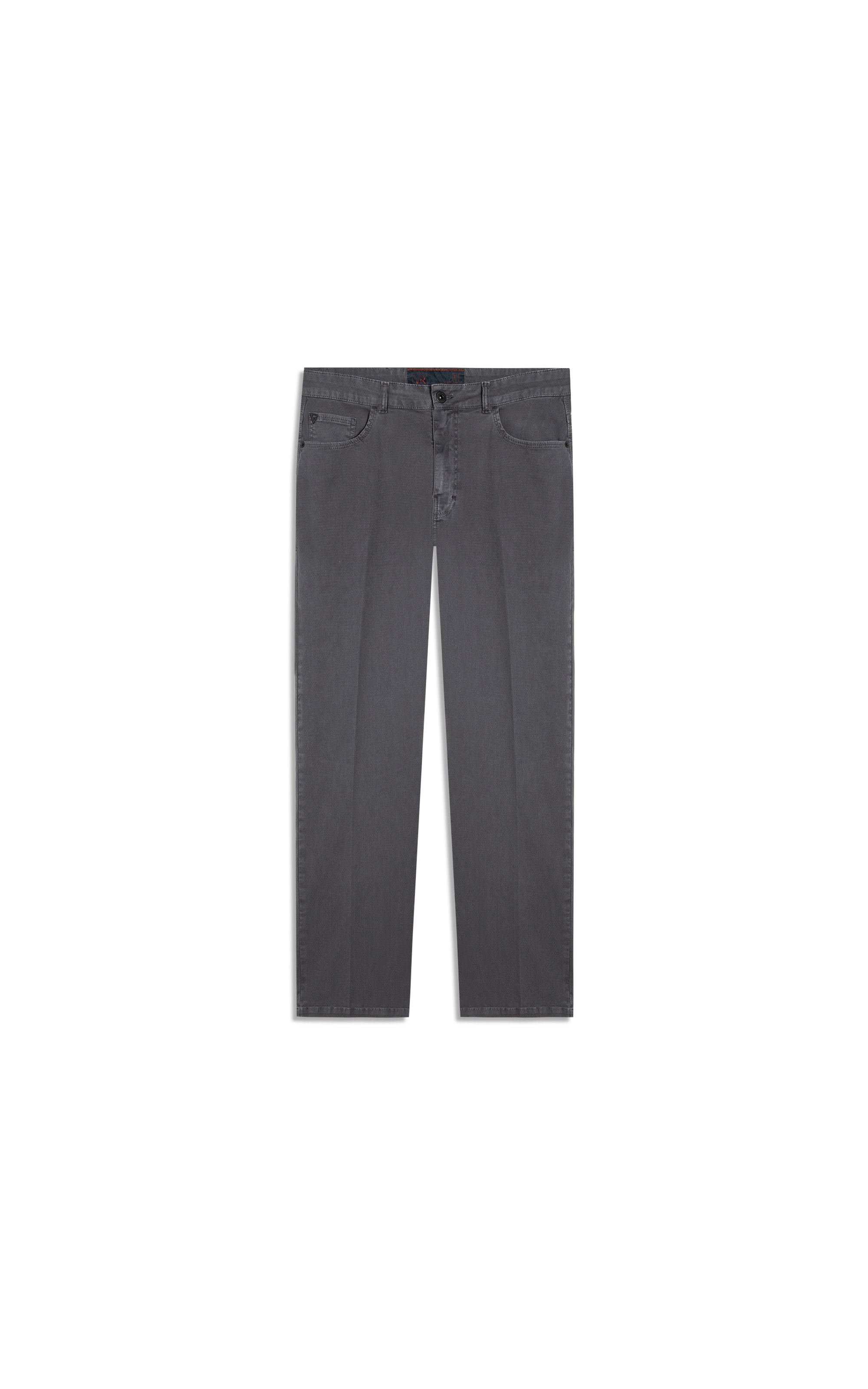 Color Rib Plus (Slim) 5 Pockets Cinza Medio