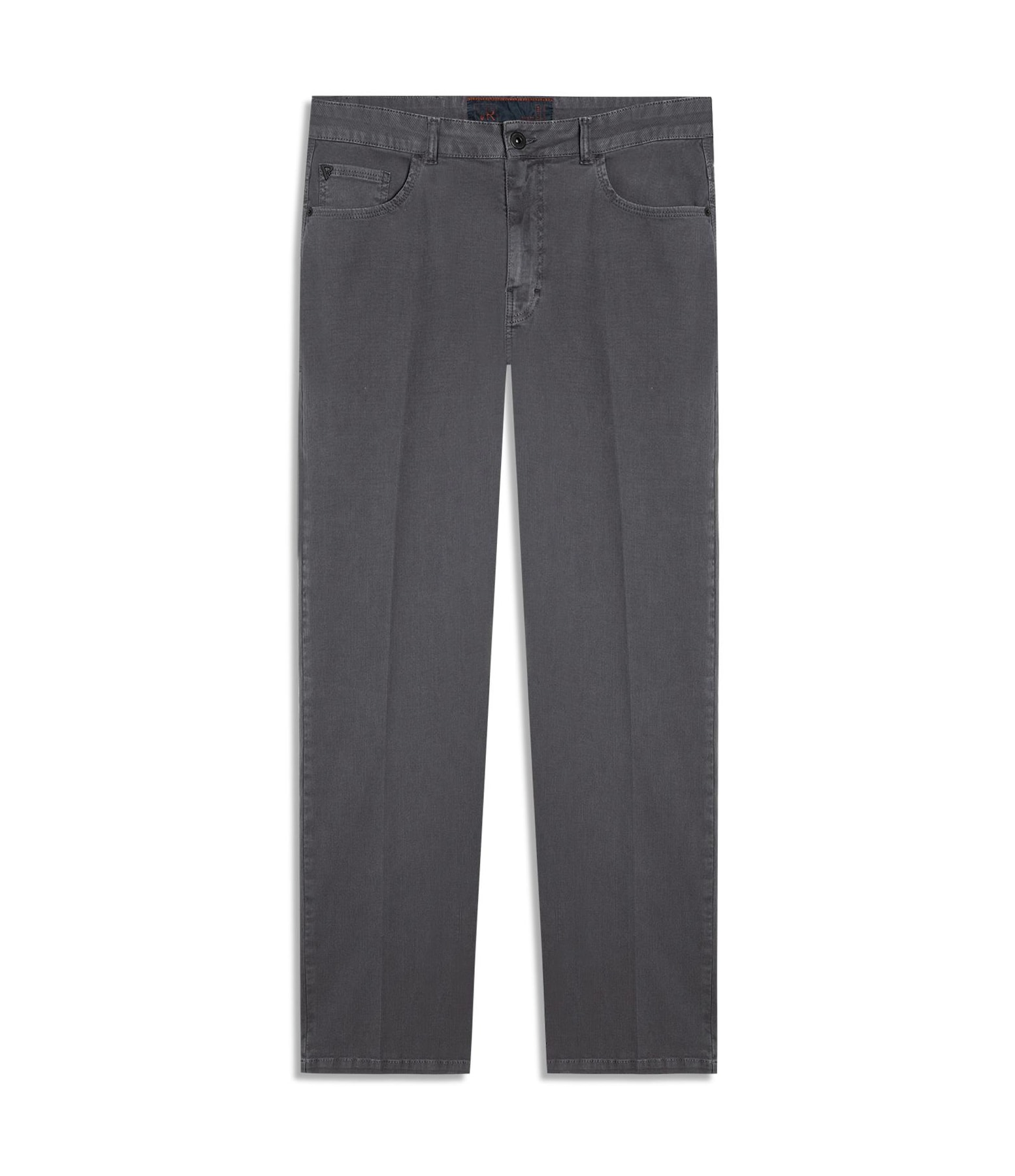 Color Rib Plus (Slim) 5 Pockets Cinza Medio