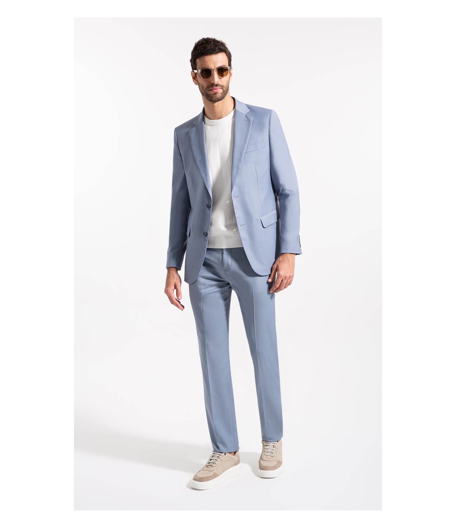 Terno Alf Societe Span Azul Seco