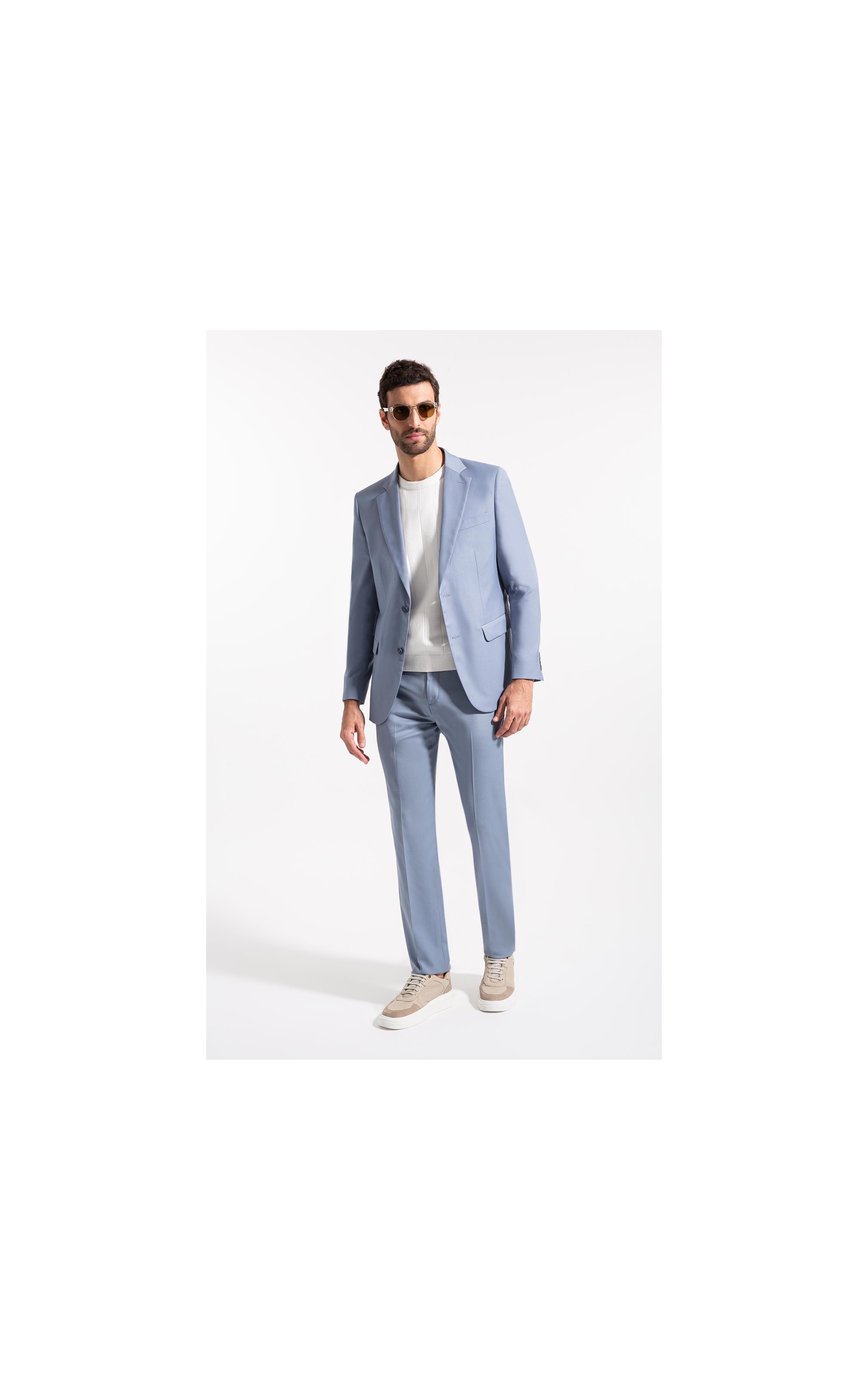 Terno Alf Societe Span Azul Seco