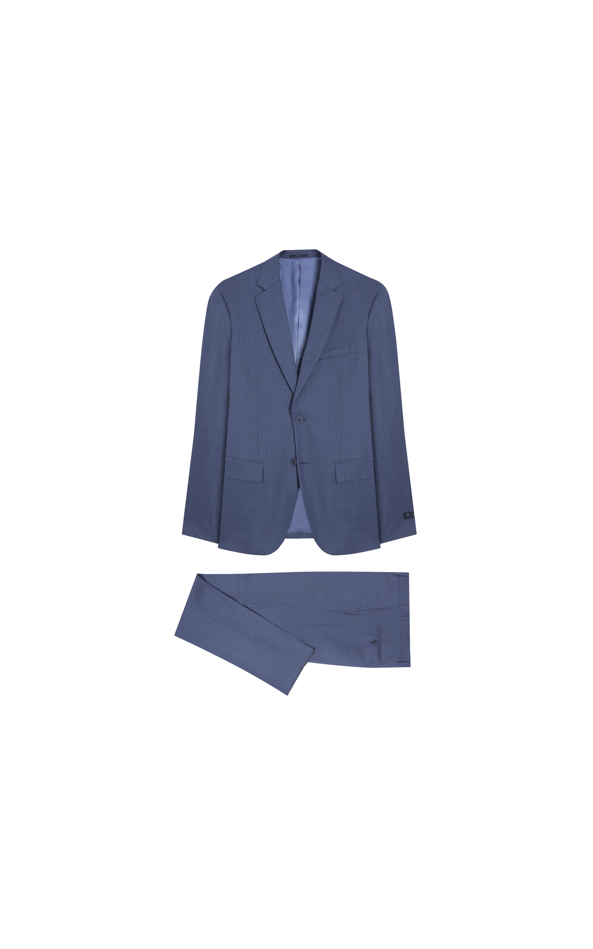 Costume Cross Dye Wool Blend Blue Grey                               