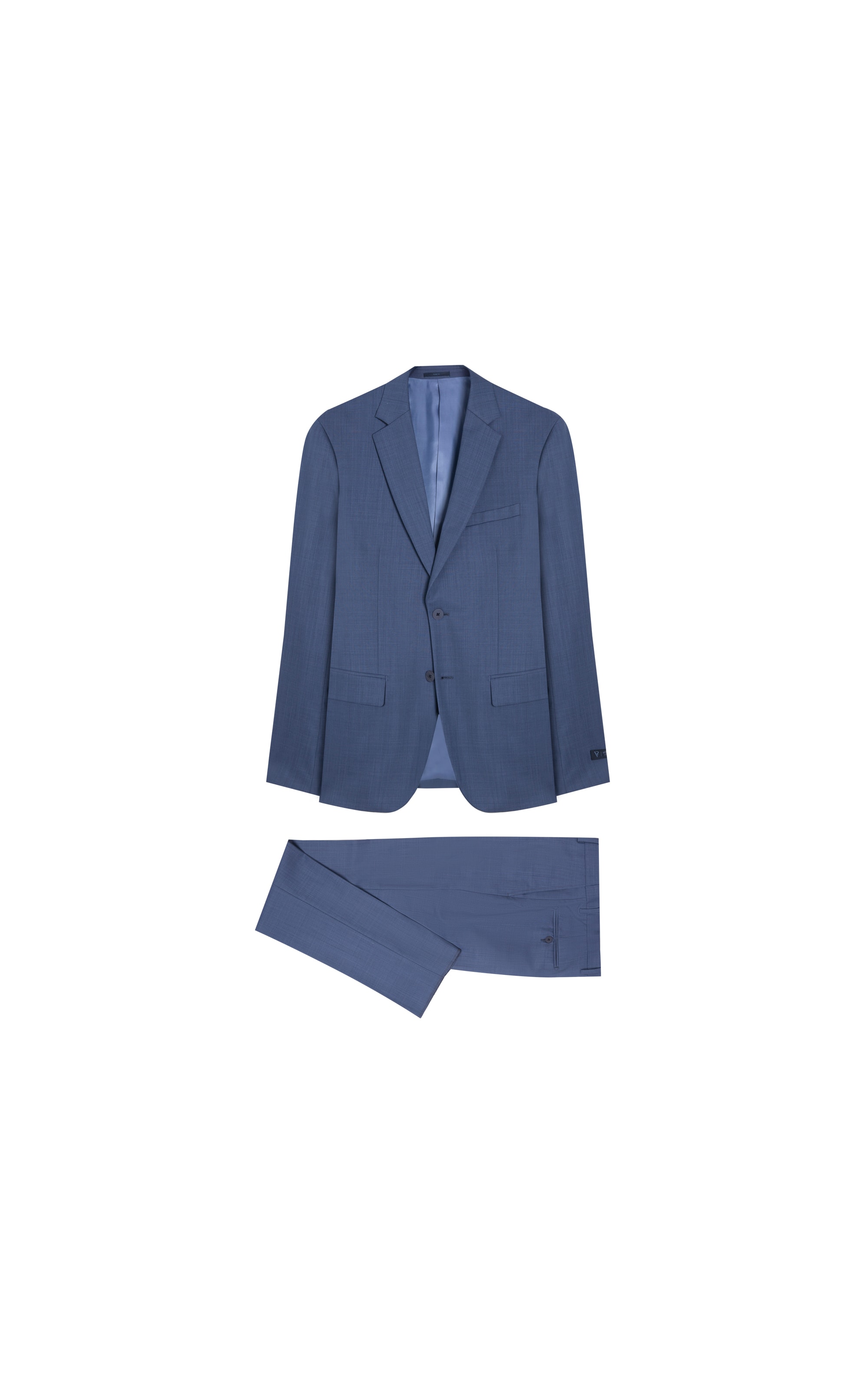 Costume Cross Dye Wool Blend Blue Grey                               