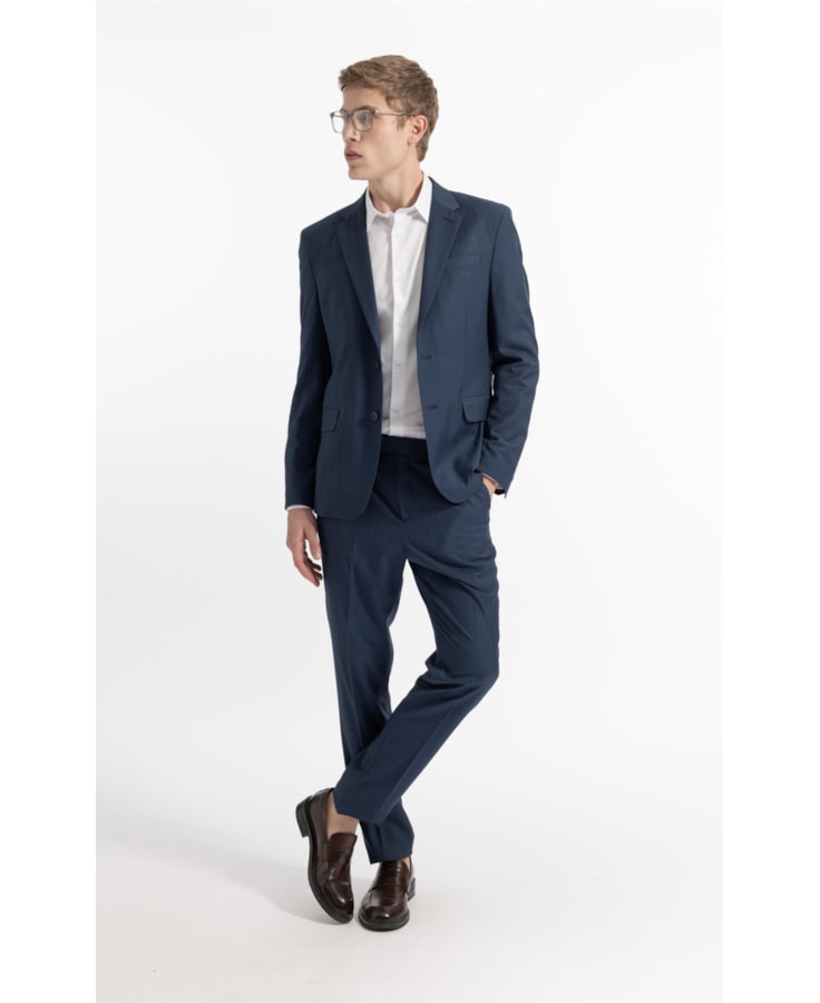 Costume Pv New Pin Stripe Blue Grey