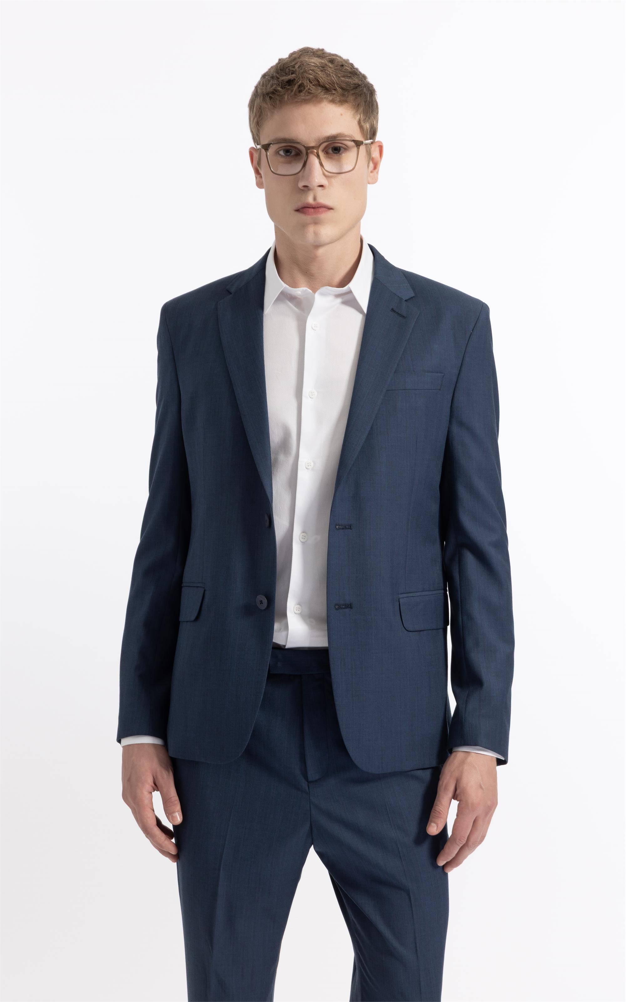 Costume Pv New Pin Stripe Blue Grey