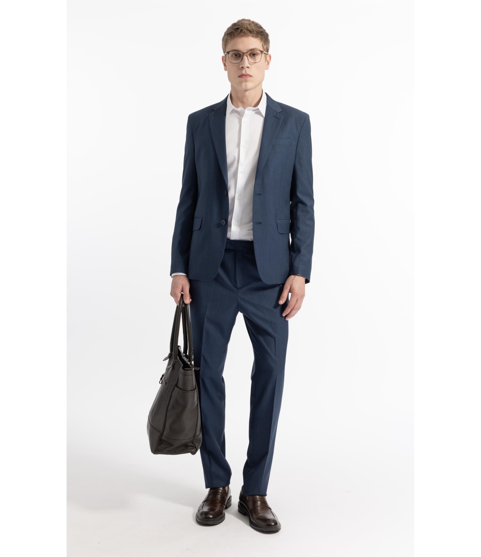 Costume Pv New Pin Stripe Blue Grey