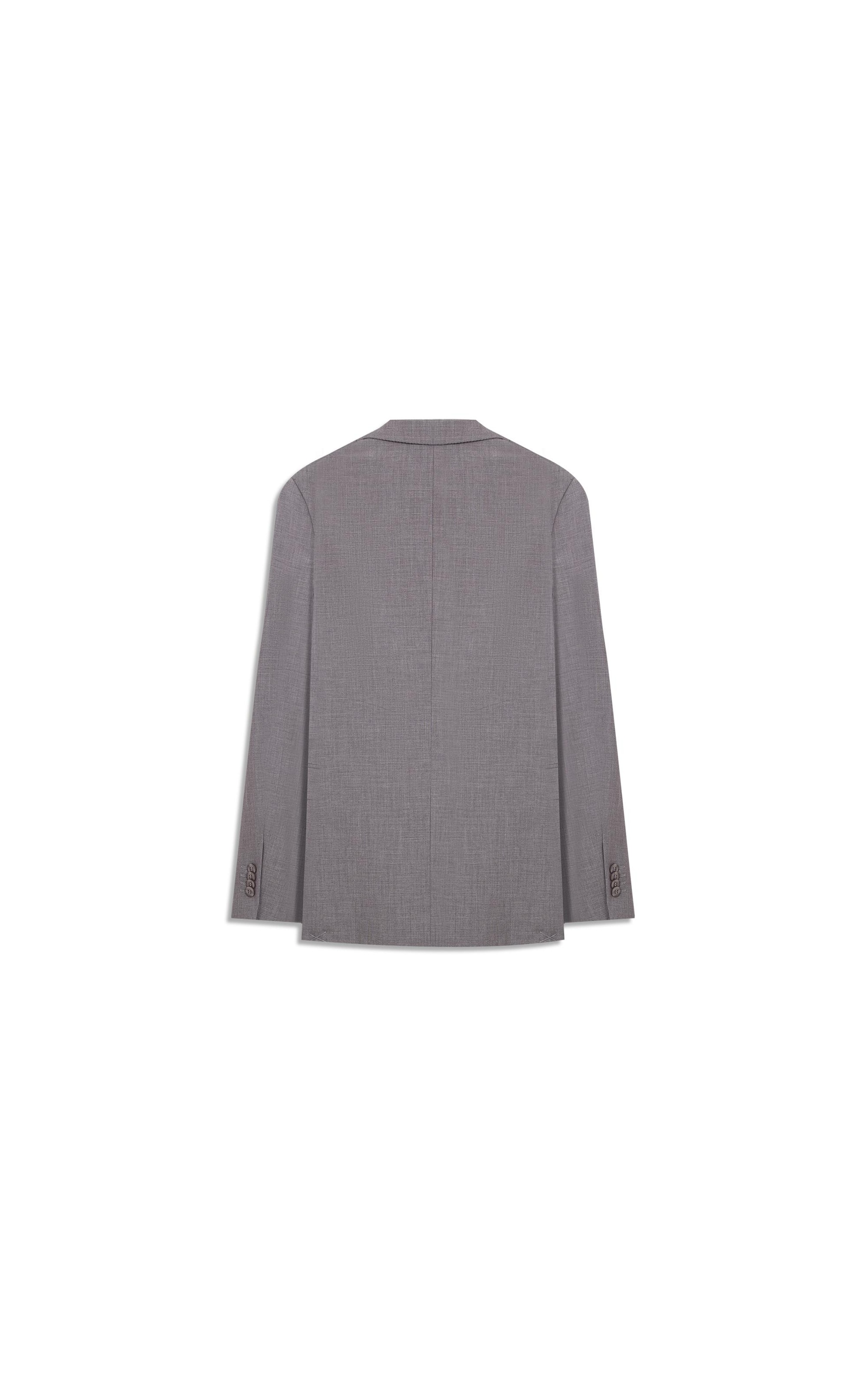 Costume Wool Blend Cinza Claro
