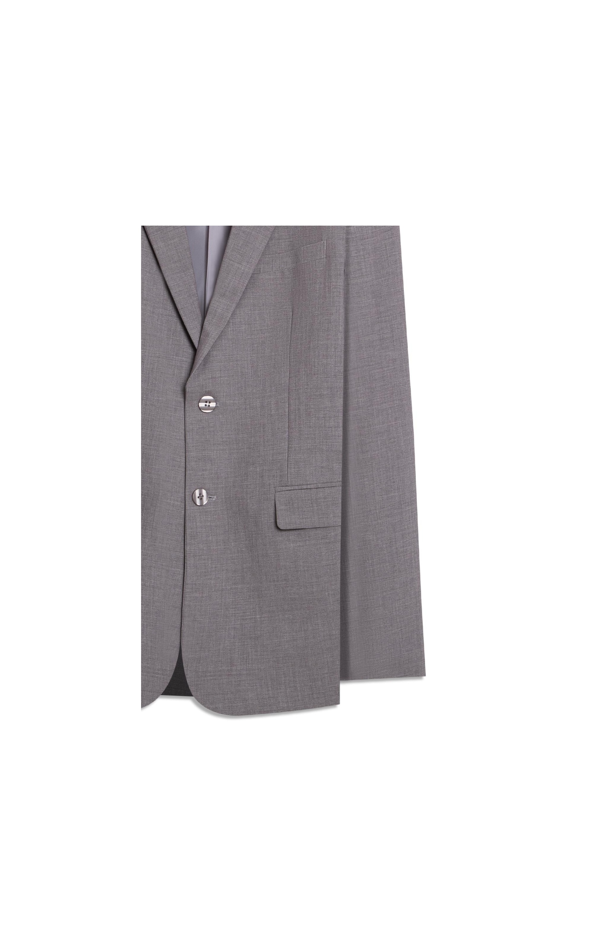 Costume Wool Blend Cinza Claro