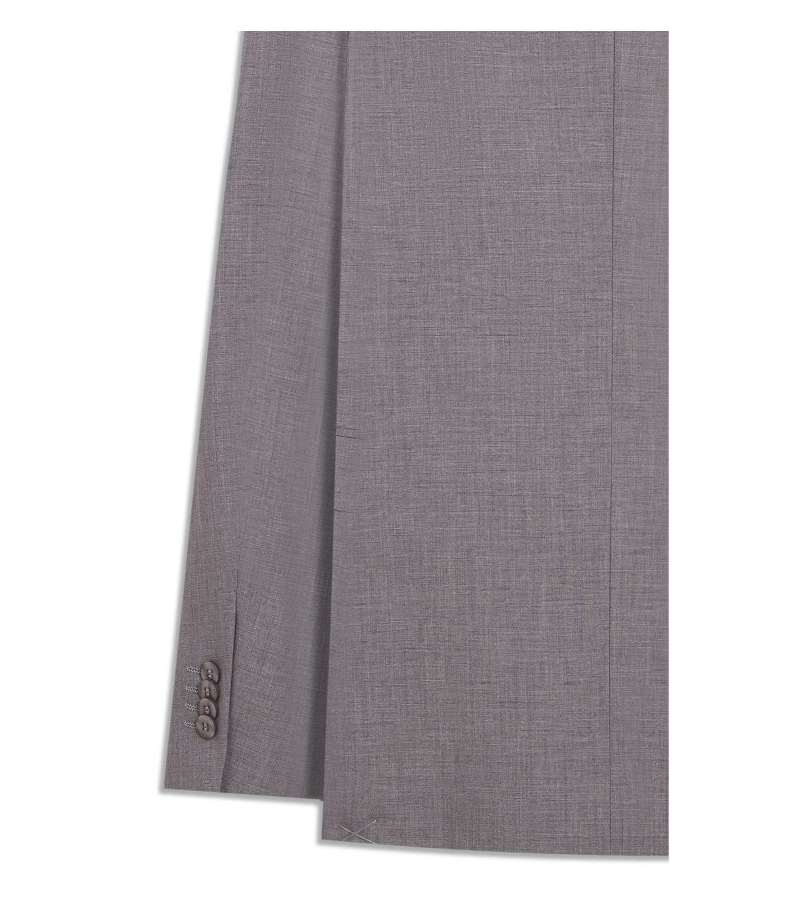 Costume Wool Blend Cinza Claro