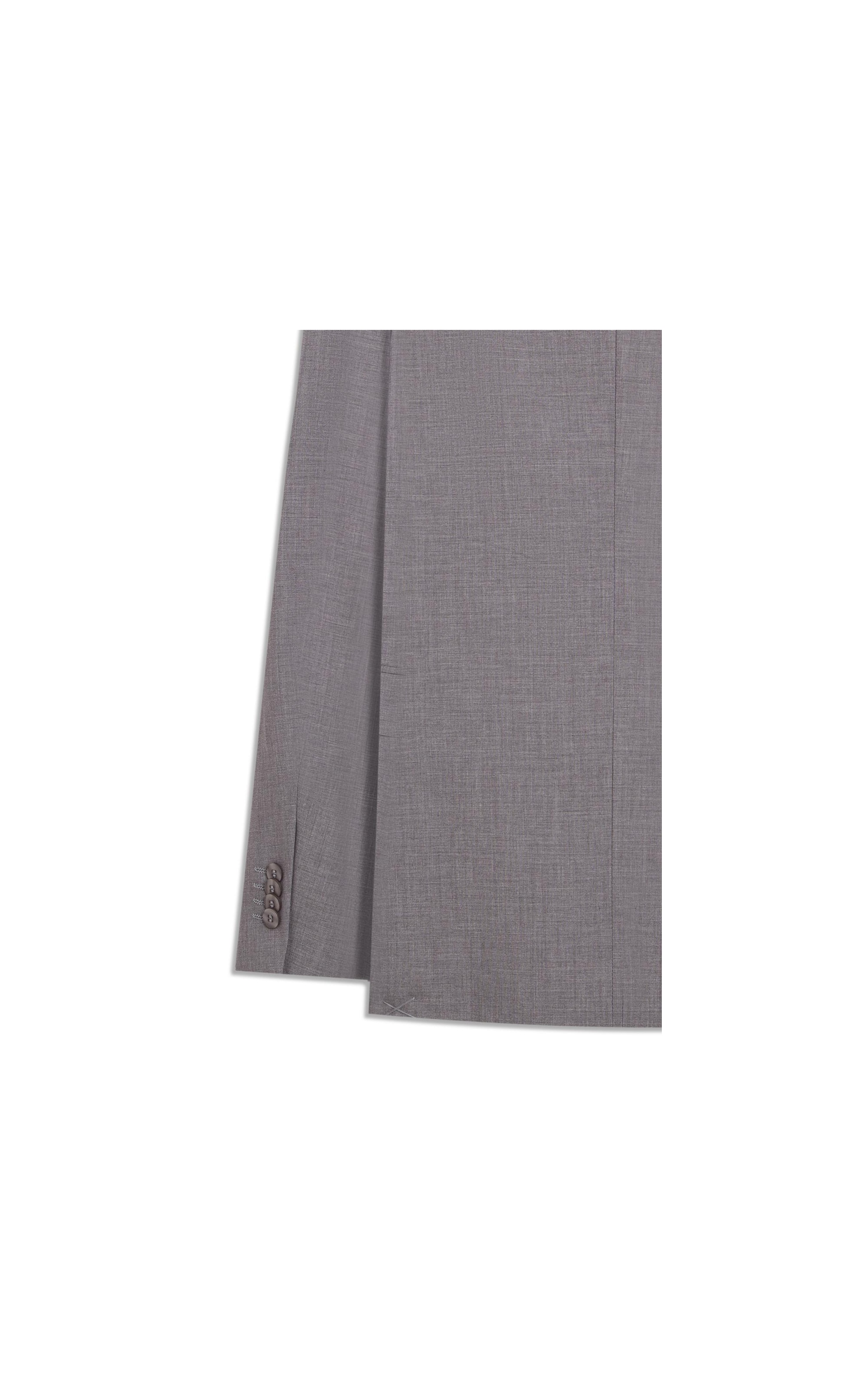 Costume Wool Blend Cinza Claro