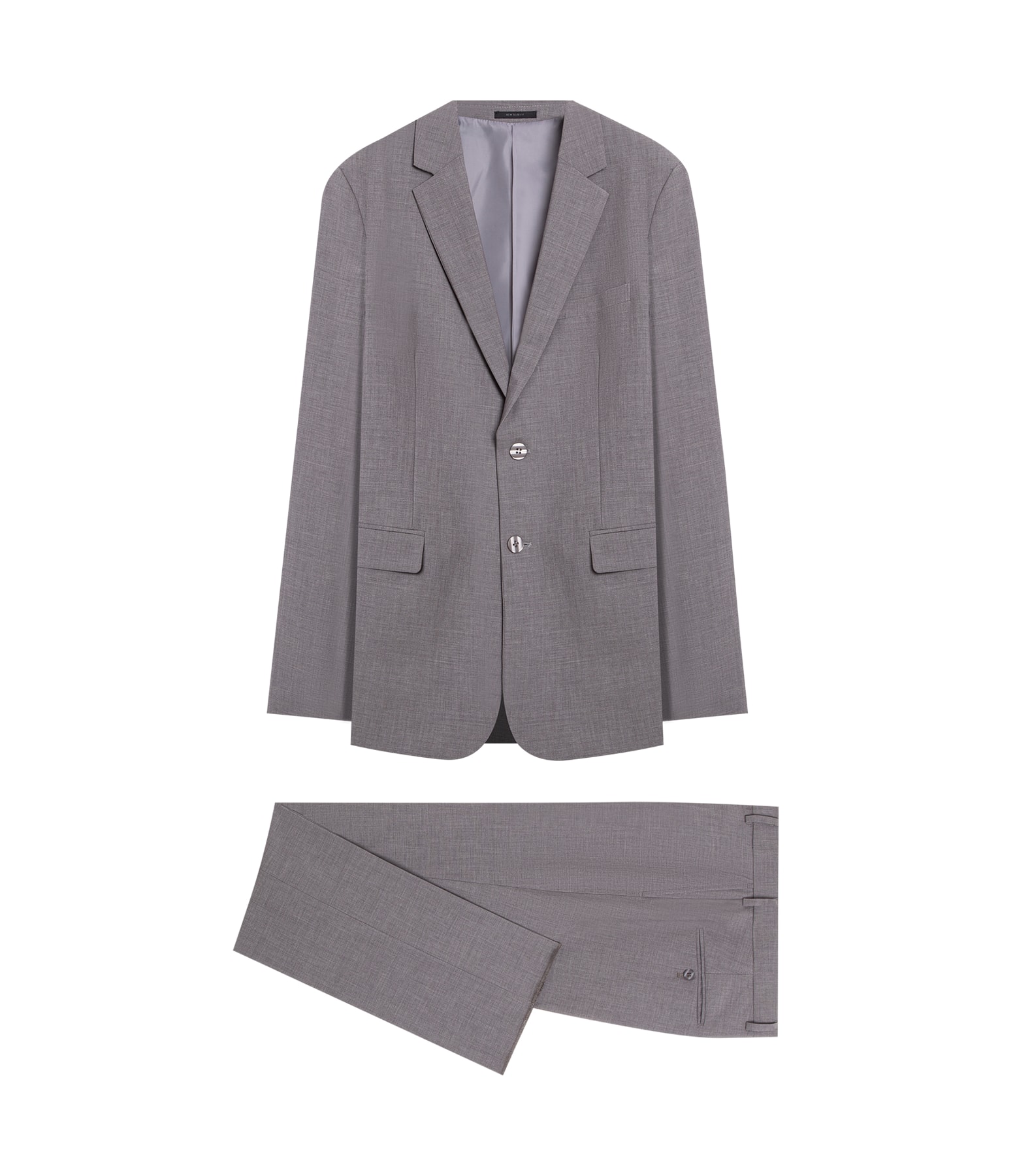Costume Wool Blend Cinza Claro