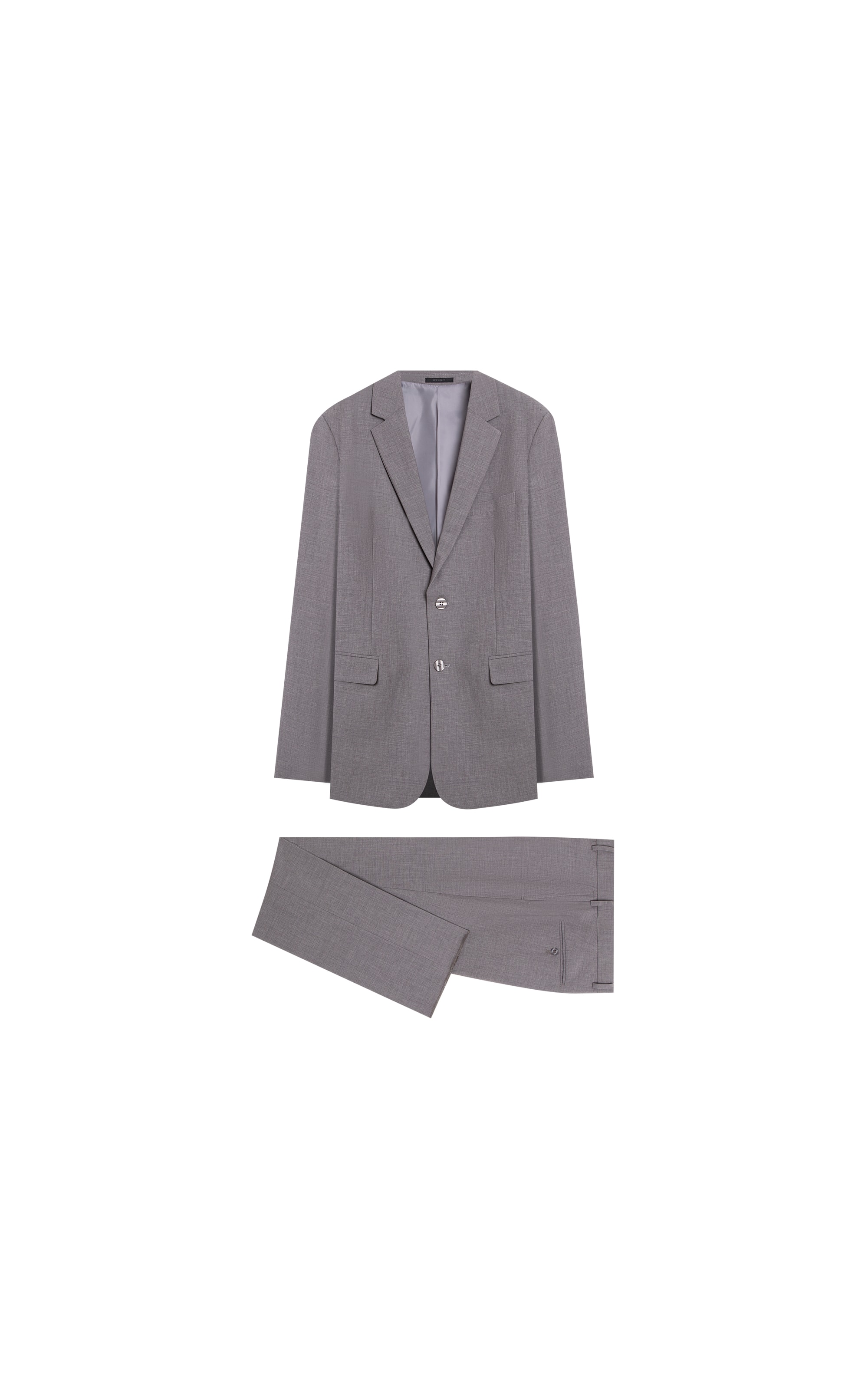 Costume Wool Blend Cinza Claro