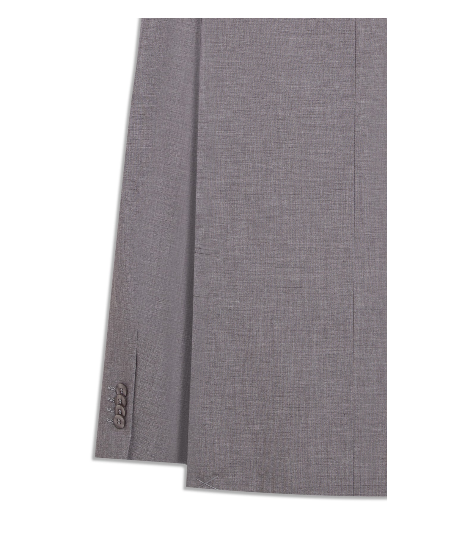 Costume Wool Blend Cinza Claro