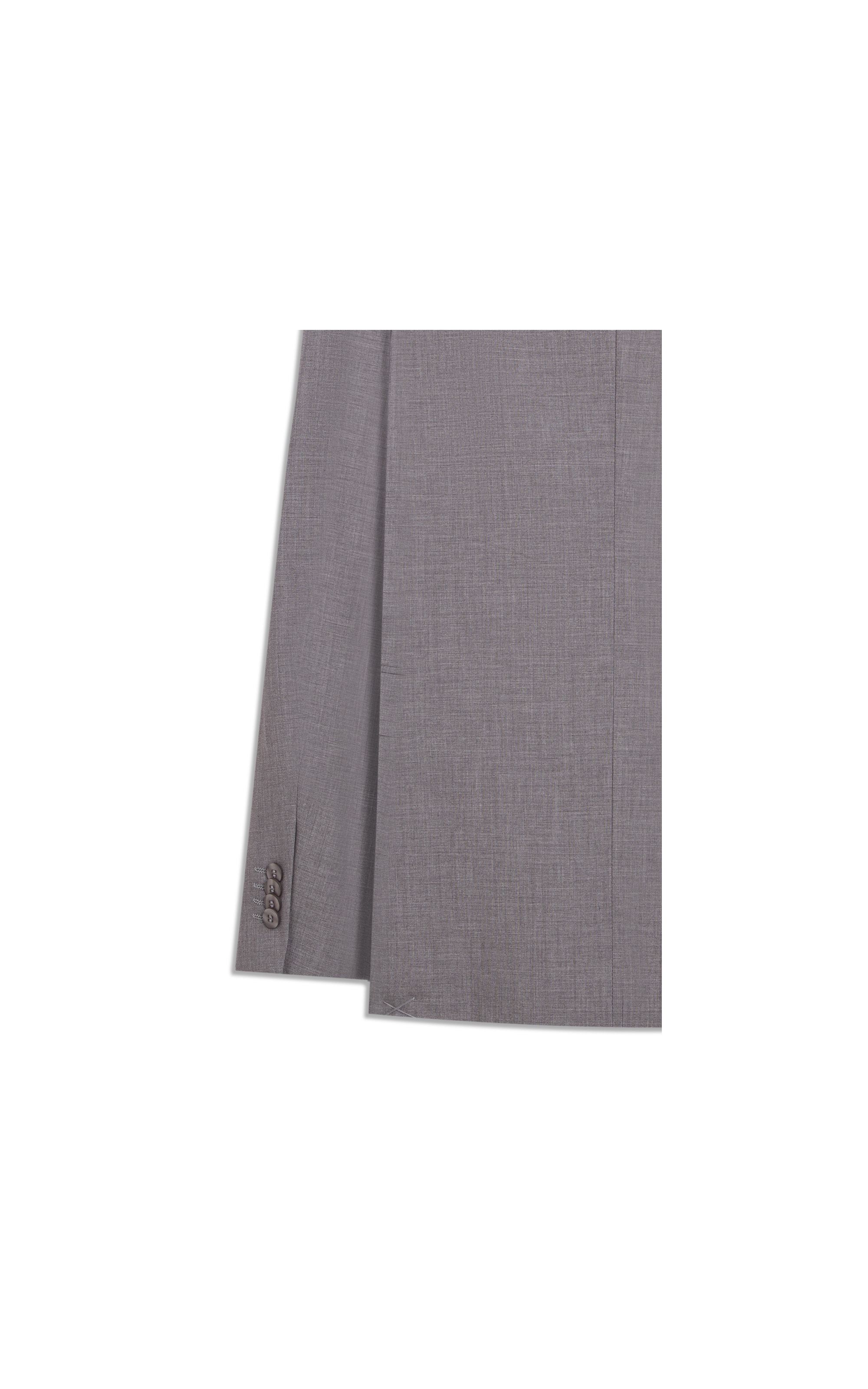 Costume Wool Blend Cinza Claro