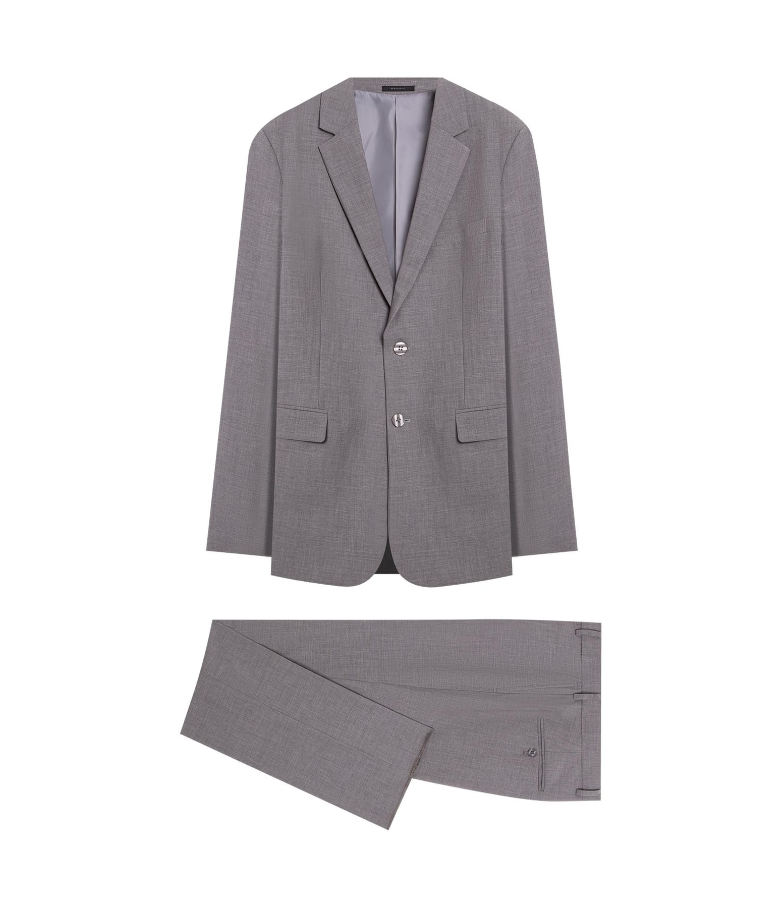 Costume Wool Blend Cinza Claro