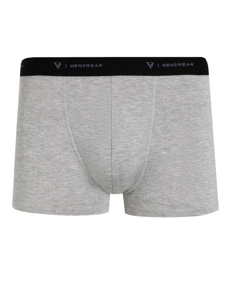 Cueca Boxer Básica Cinza Mescla