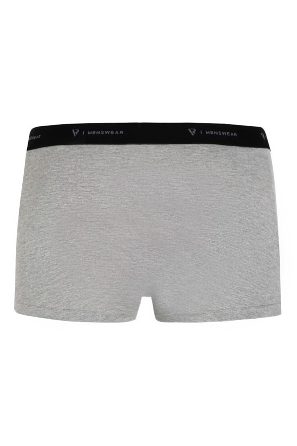 Cueca Boxer Básica Cinza Mescla