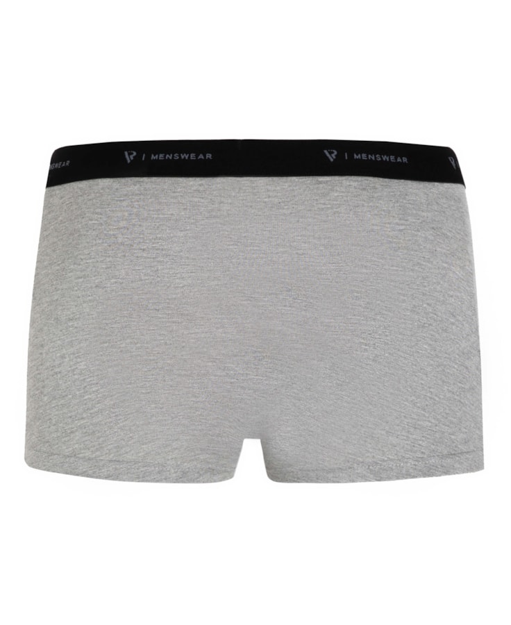 Cueca Boxer Básica Cinza Mescla