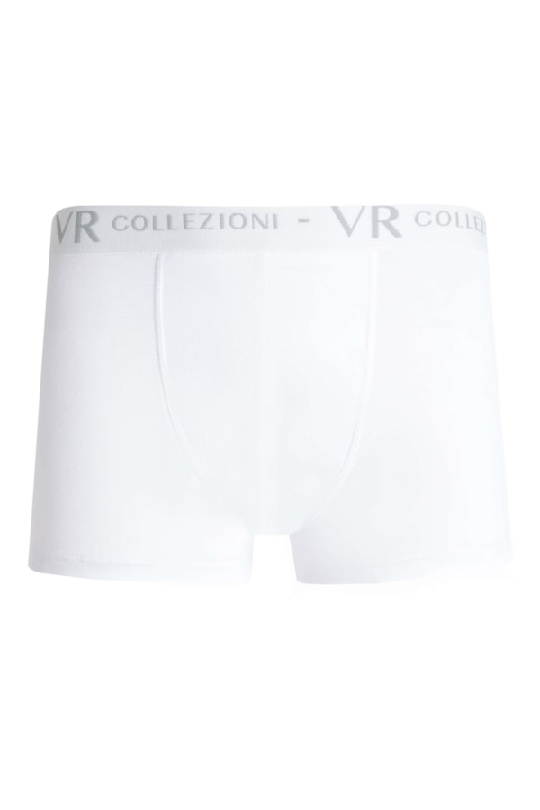 Cueca Boxer Básica Com Elastico Branco