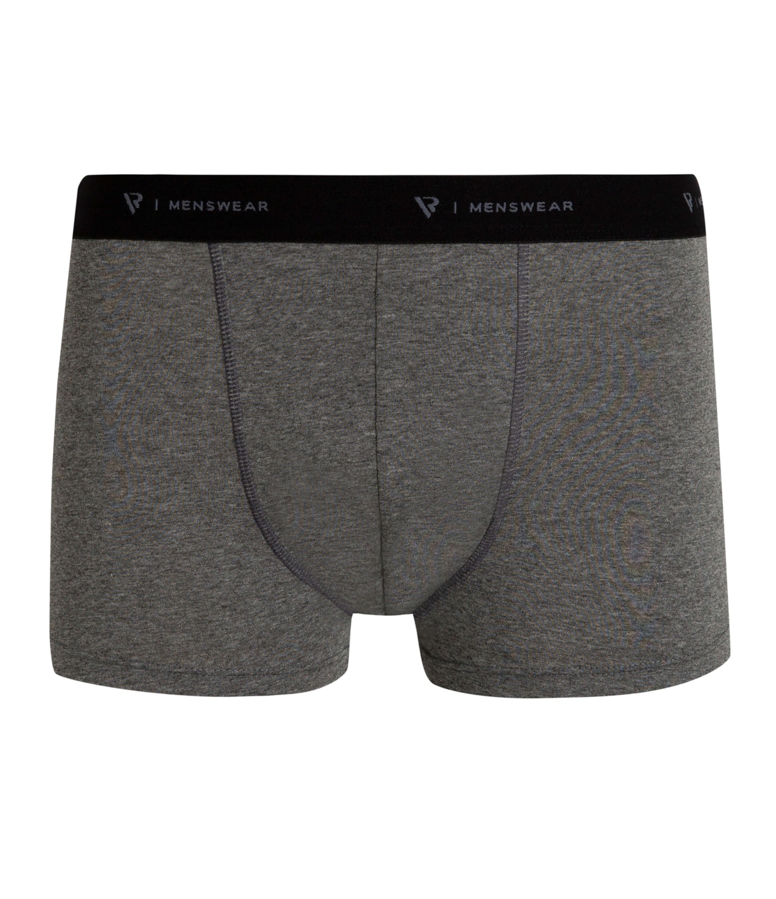 Cueca Boxer Básica Com Elástico Chumbo Mescla