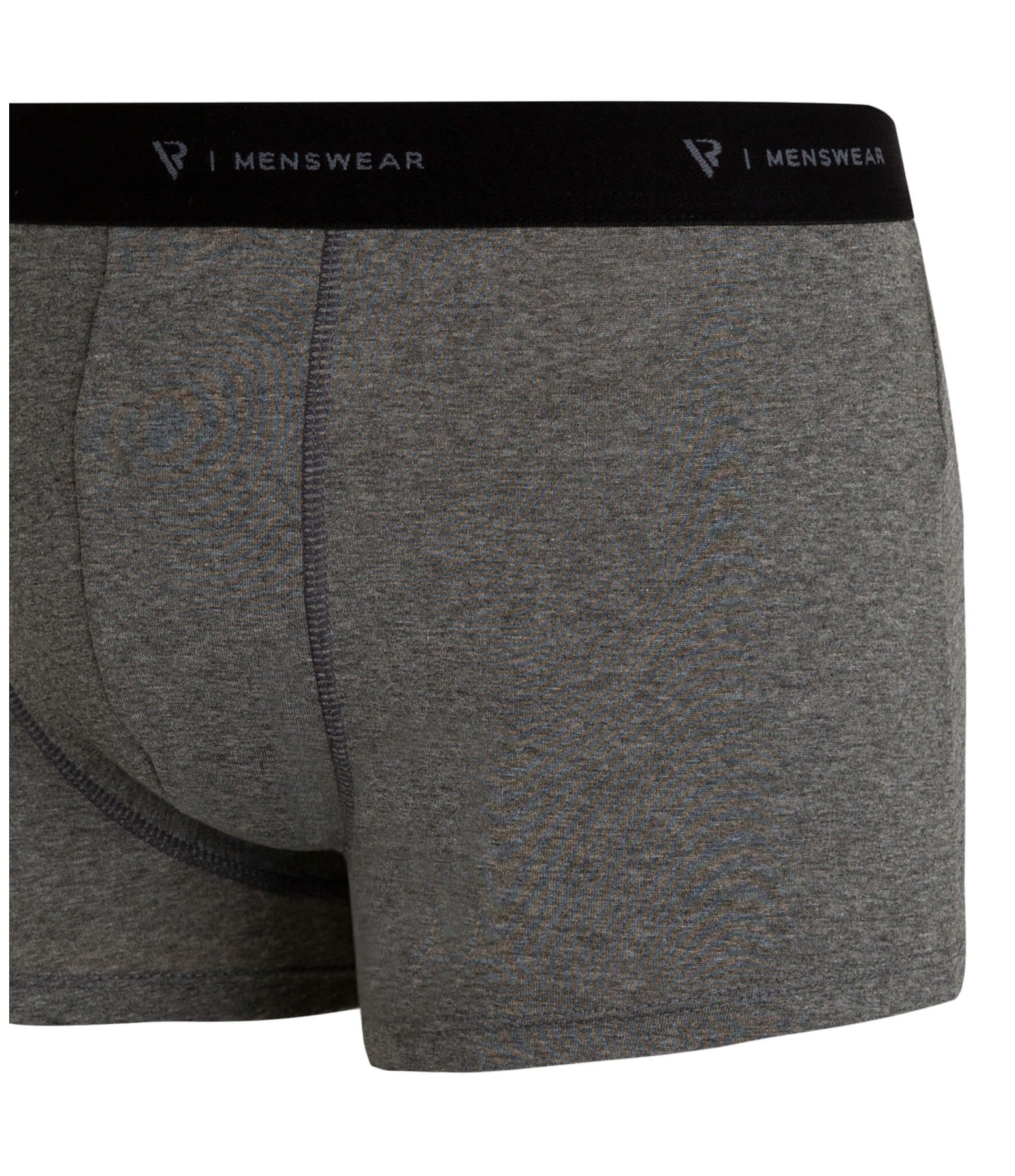 Cueca Boxer Básica Com Elástico Chumbo Mescla