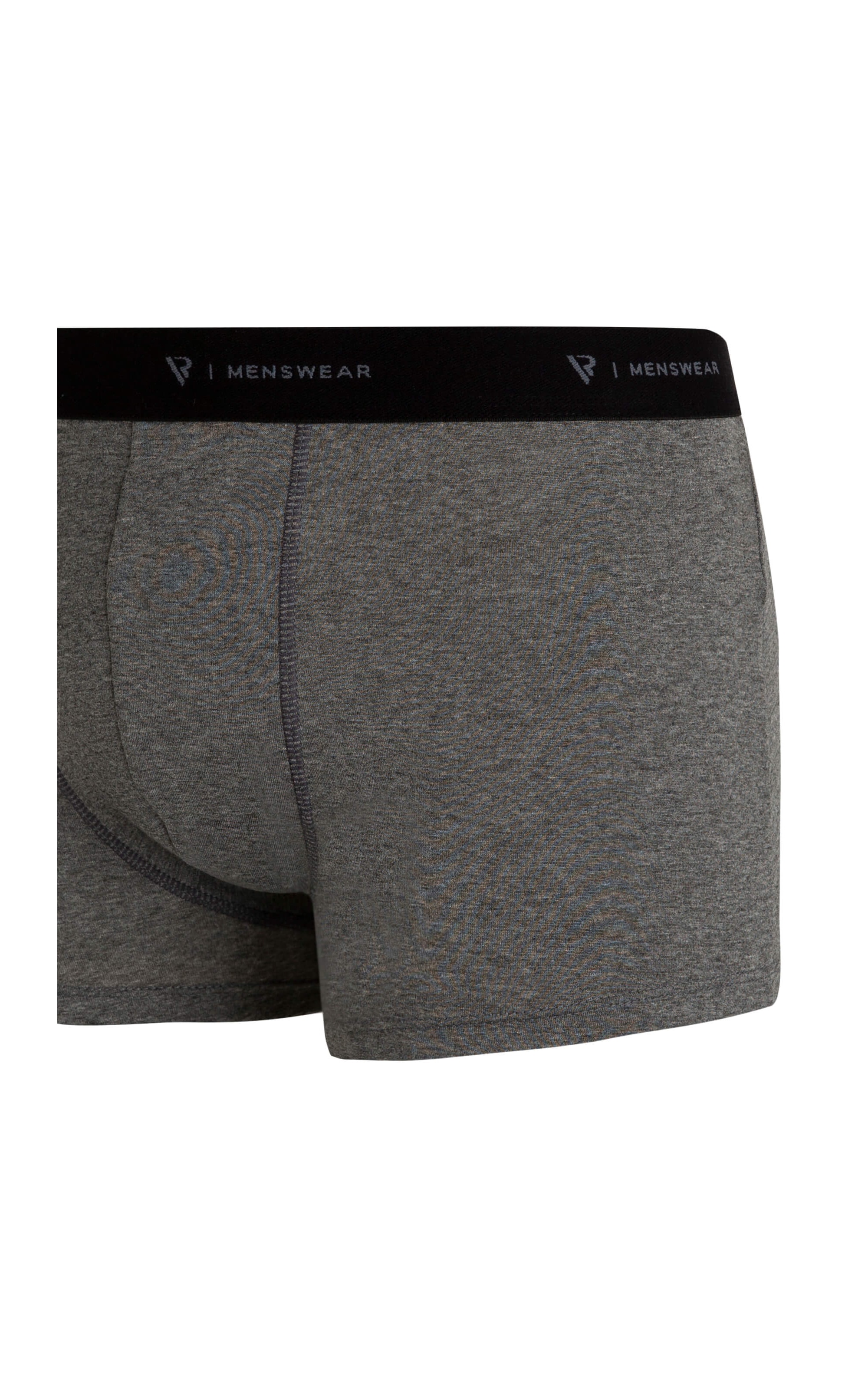Cueca Boxer Básica Com Elástico Chumbo Mescla