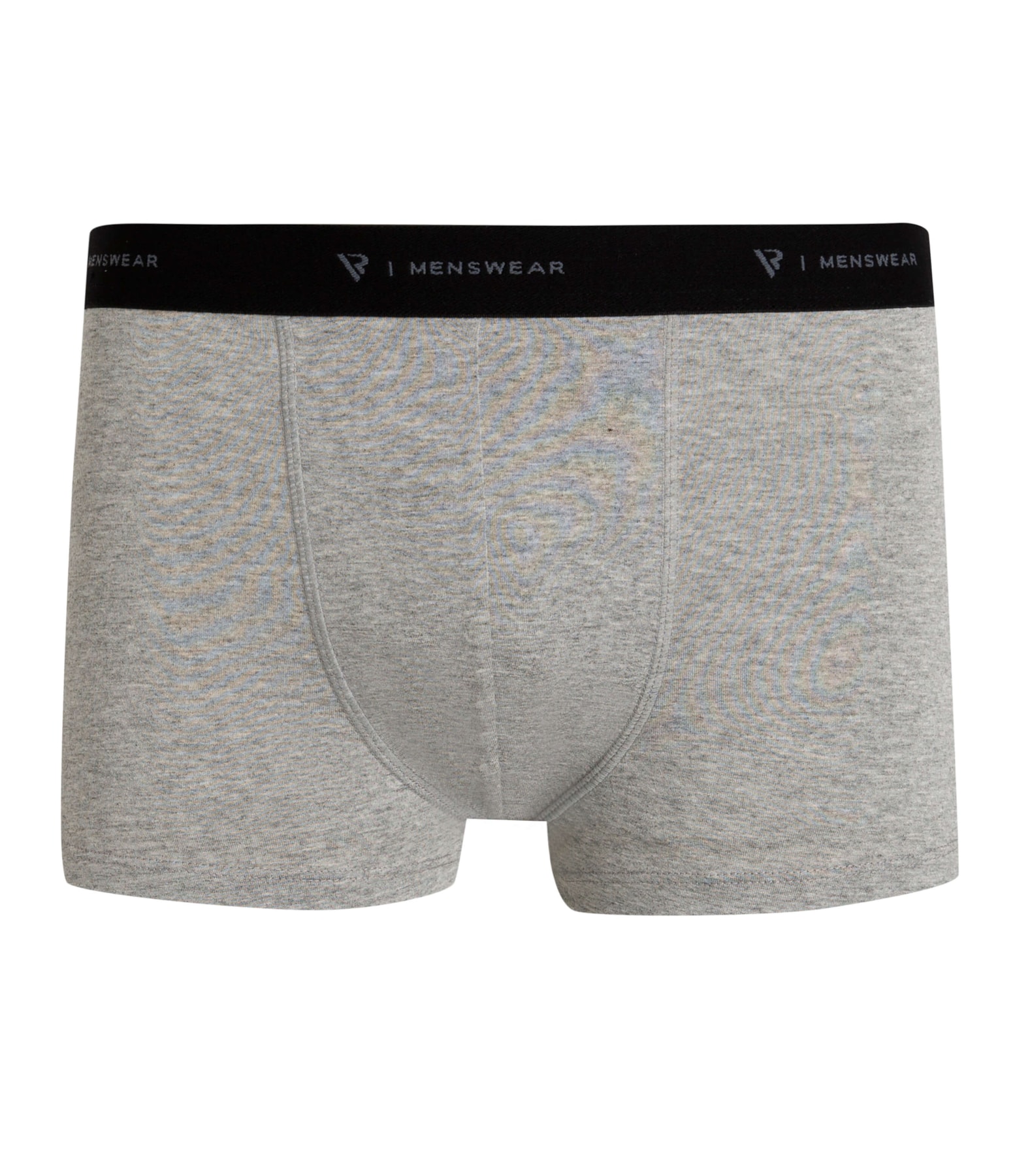 Cueca Boxer Básica Com Elástico Cinza Mescla