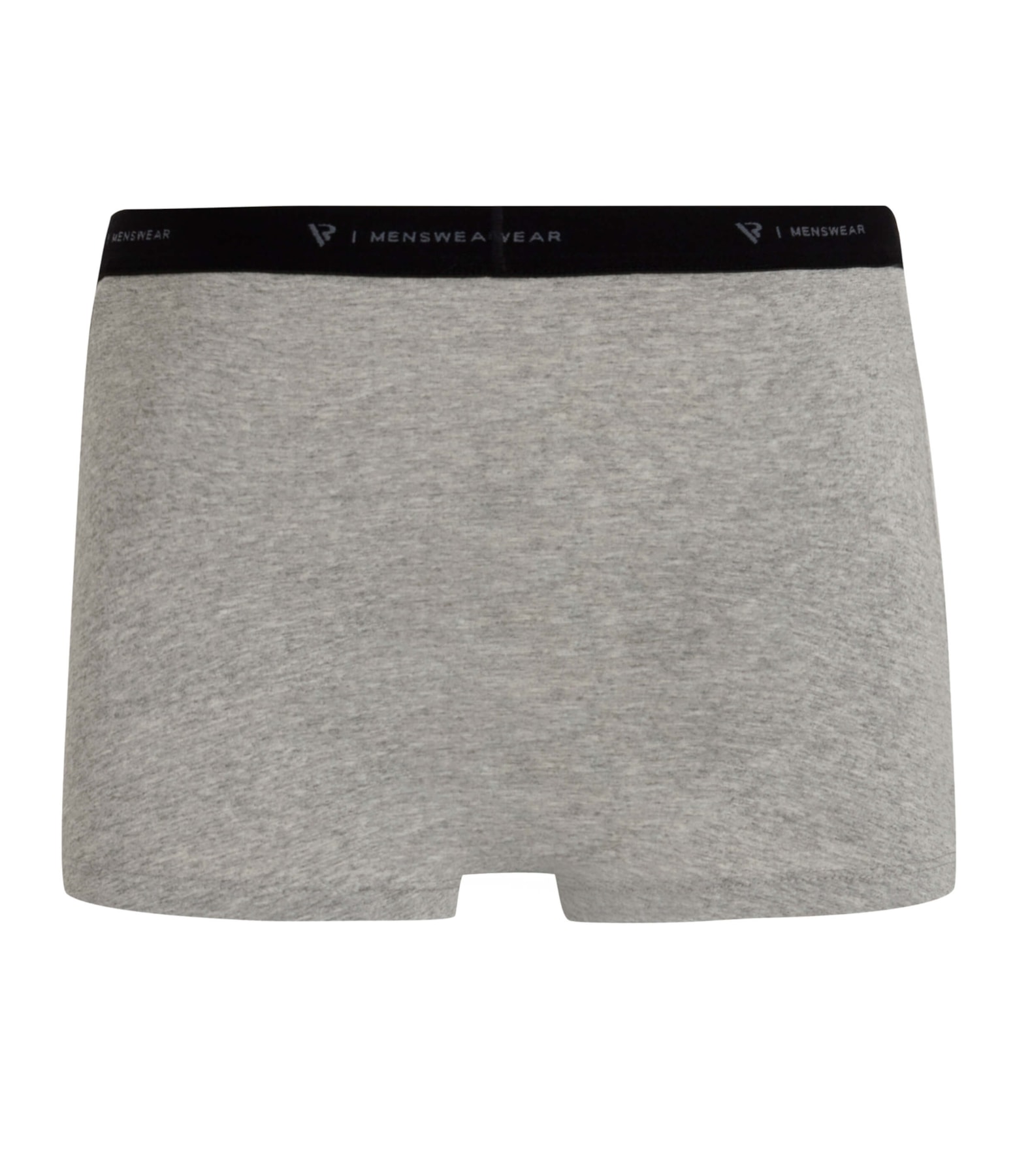 Cueca Boxer Básica Com Elástico Cinza Mescla