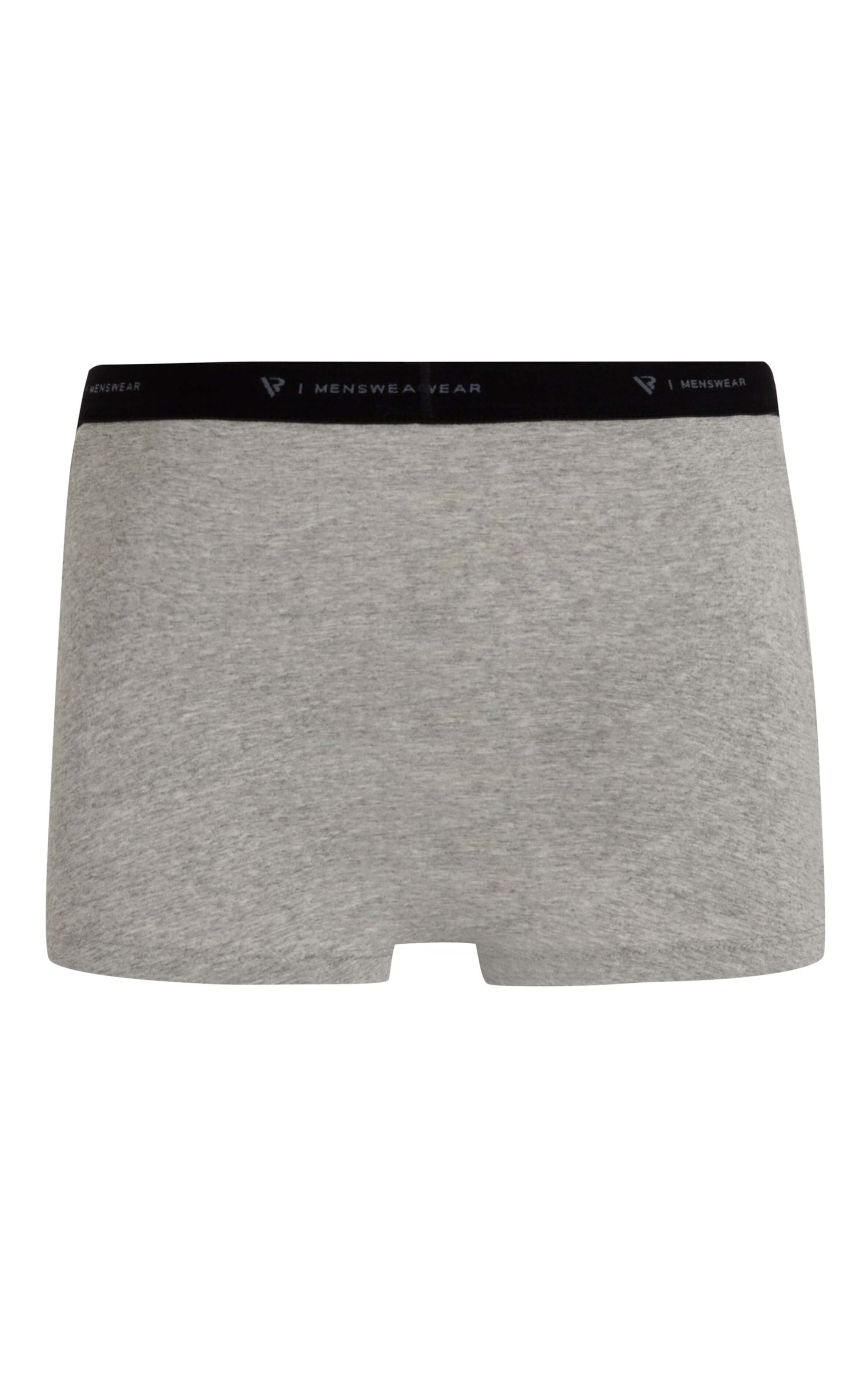 Cueca Boxer Básica Com Elástico Cinza Mescla