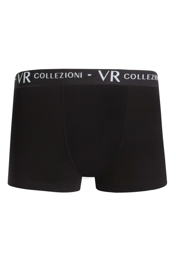 Cueca Boxer Básica Com Elastico Preto