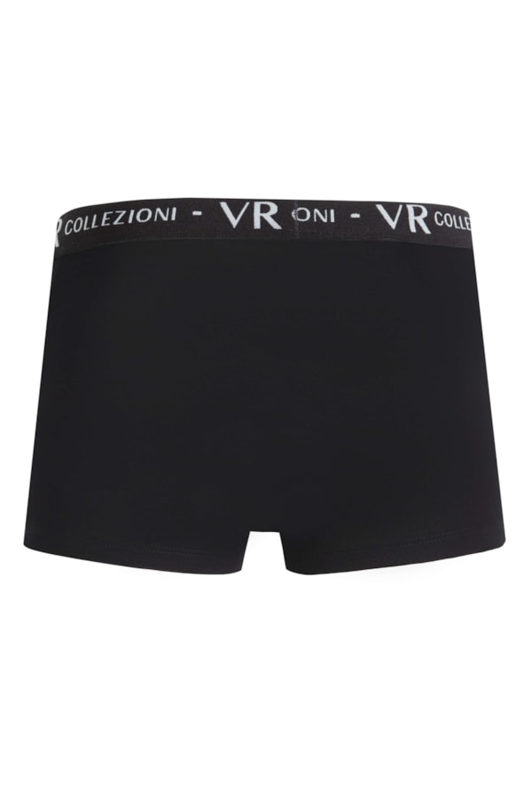 Cueca Boxer Básica Com Elastico Preto