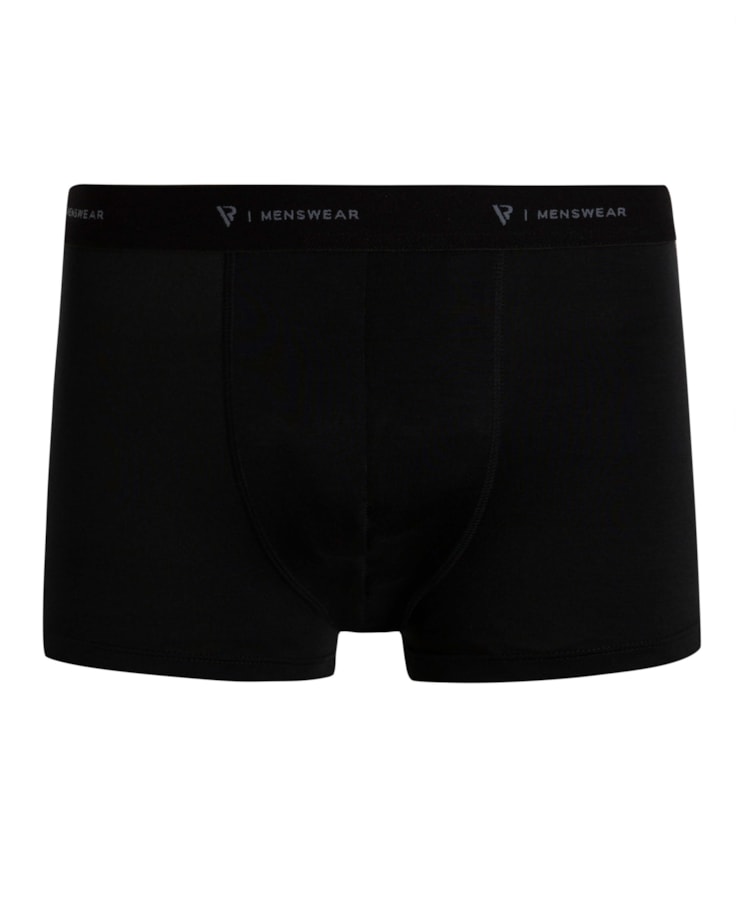 Cueca Boxer Básica Com Elástico Preto