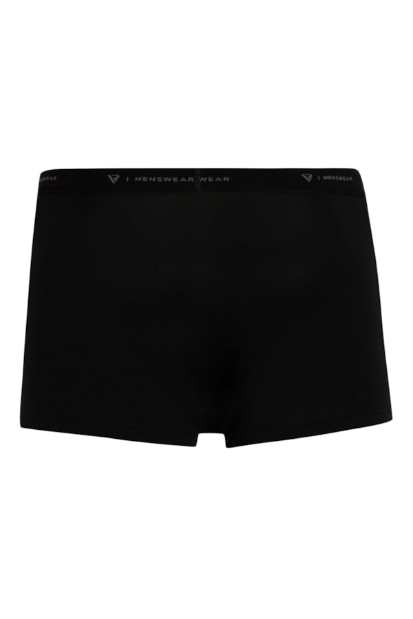 Cueca Boxer Básica Com Elástico Preto
