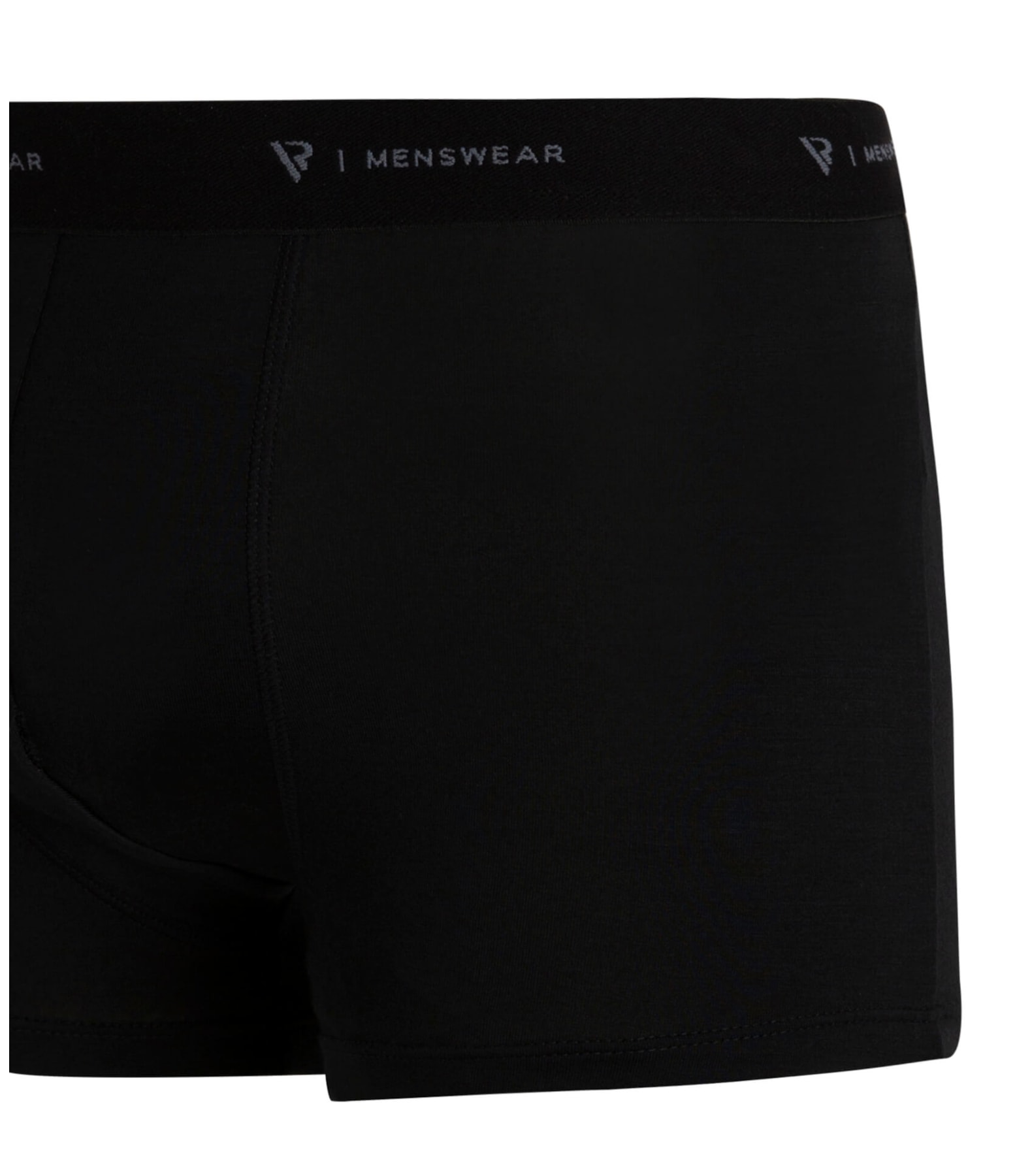 Cueca Boxer Básica Com Elástico Preto