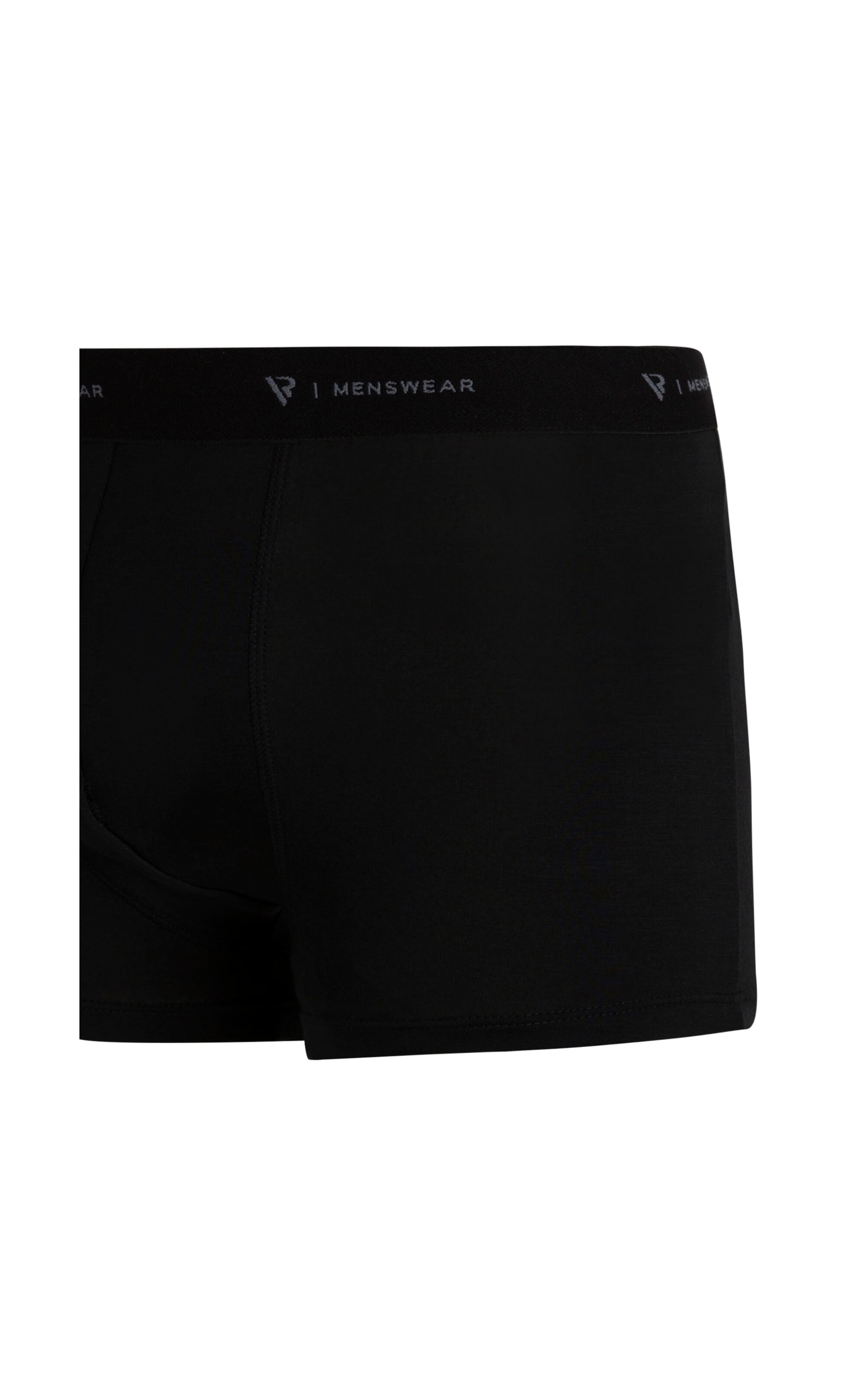 Cueca Boxer Básica Com Elástico Preto