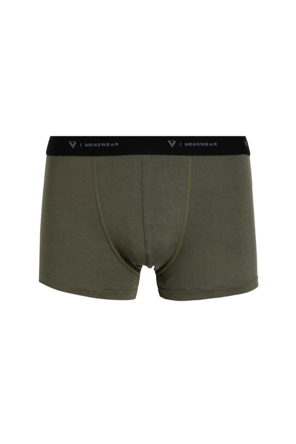 Cueca Boxer Básica Verde Escuro