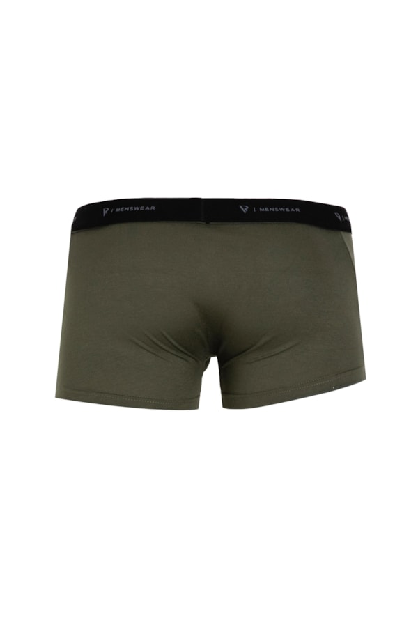 Cueca Boxer Básica Verde Escuro