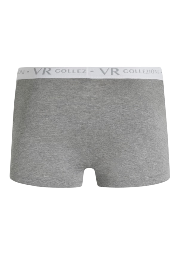 Cueca Kit 2 Unid - Boxer Elastico Cinza Mescla